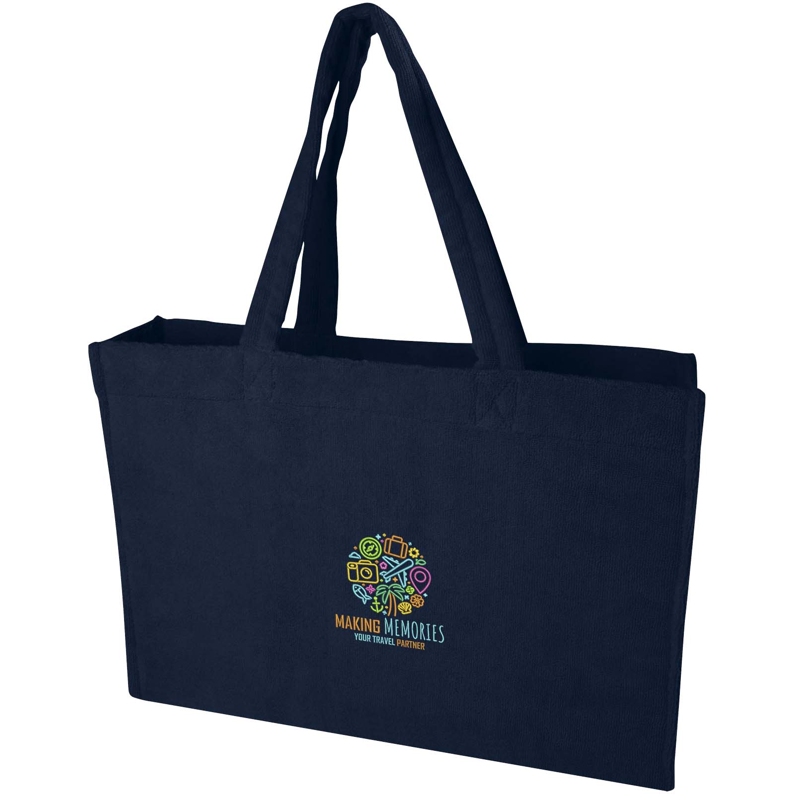 Sac shopping Siam en tissu éponge recyclé GRS de 13 L