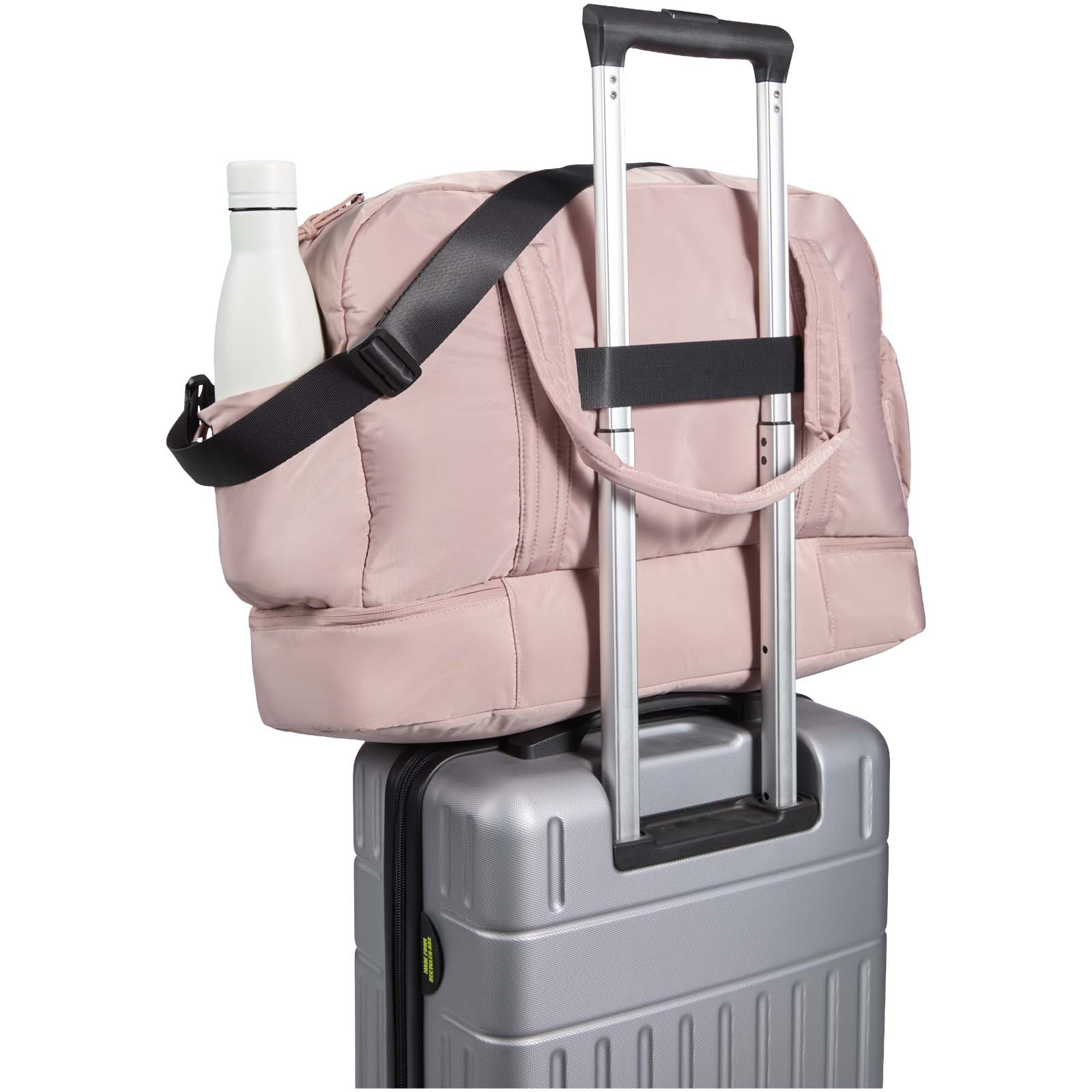 Sac de voyage Puffer recyclé certifié GRS avec fond isolé de 30 L