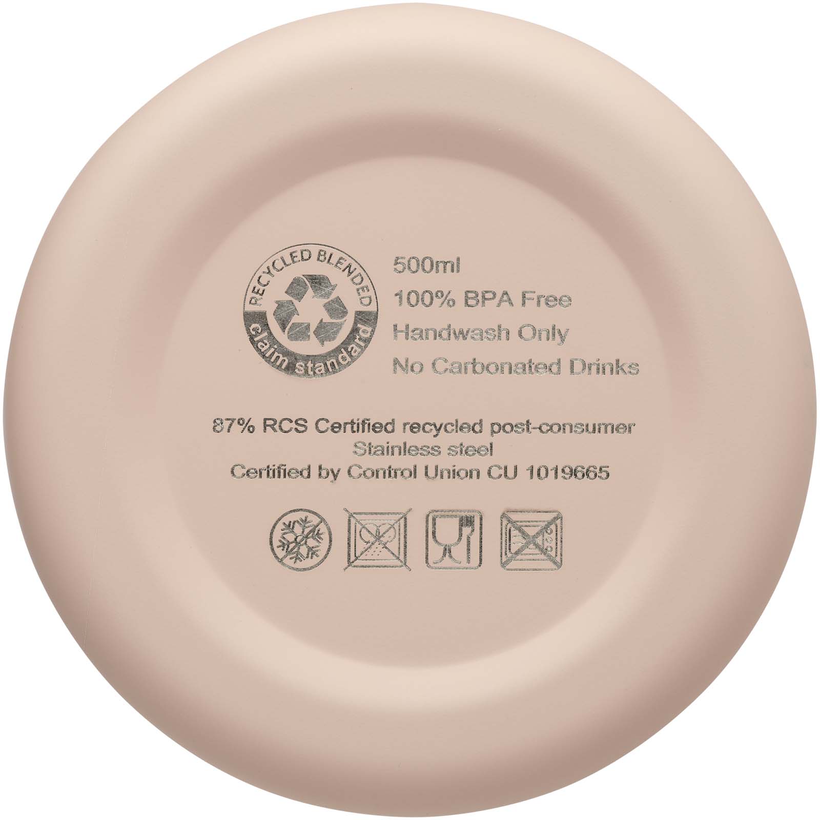 Bouteille isotherme avec isolation par le vide Spring 500 ml en cuivre inoxydable recyclé certifié RCS