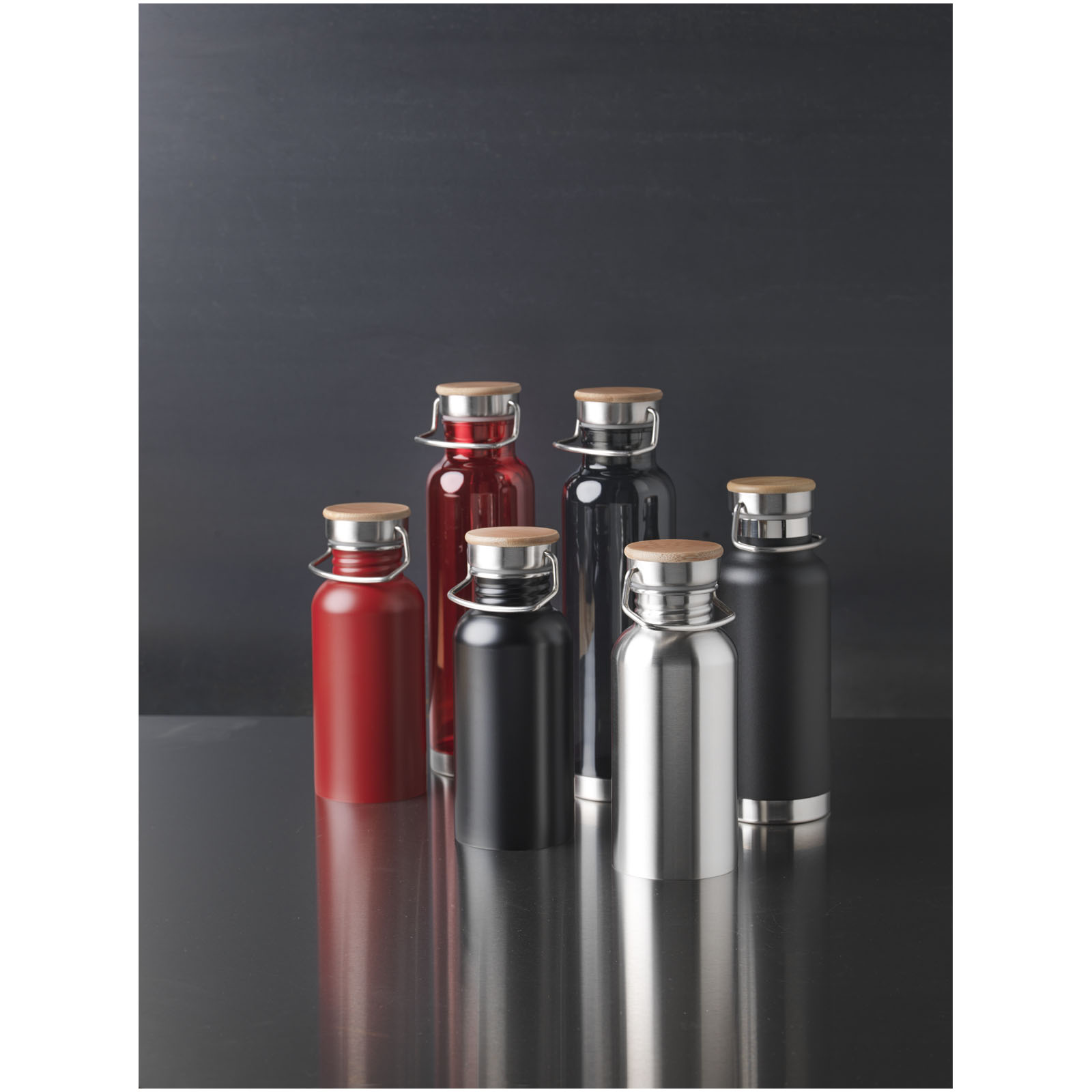 Bouteille de sport à simple paroi en acier inoxydable Thor 550 ml