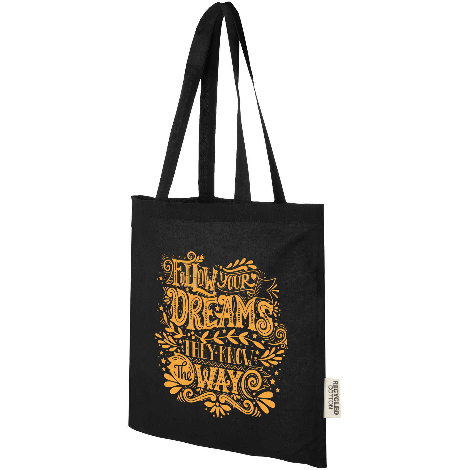 Sac shopping Madras en coton certifié GRS de 140 g/m2 de 7 L