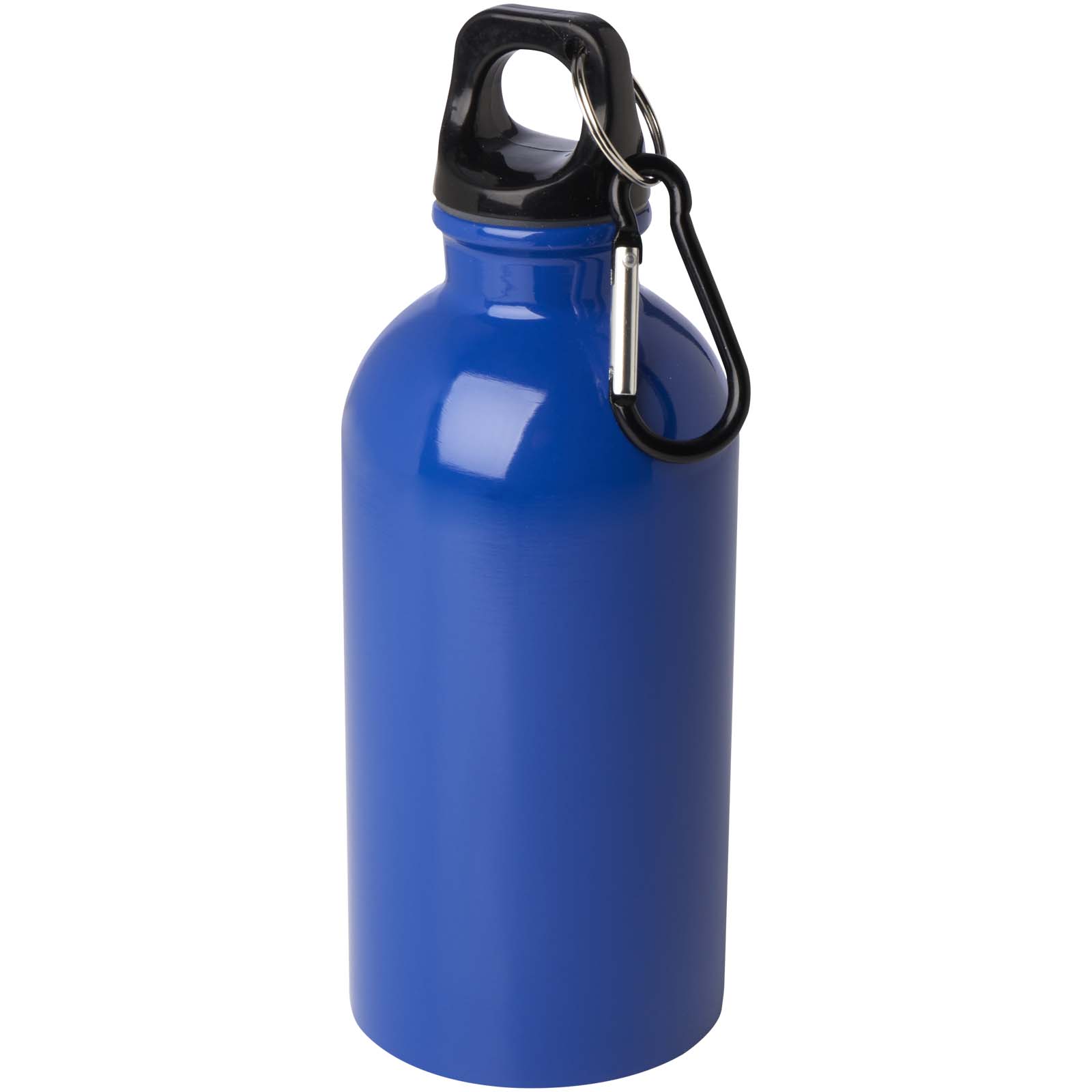 Bouteille d'eau Oregon de 400 ml simple paroi en acier recyclé certifié RCS avec mousqueton
