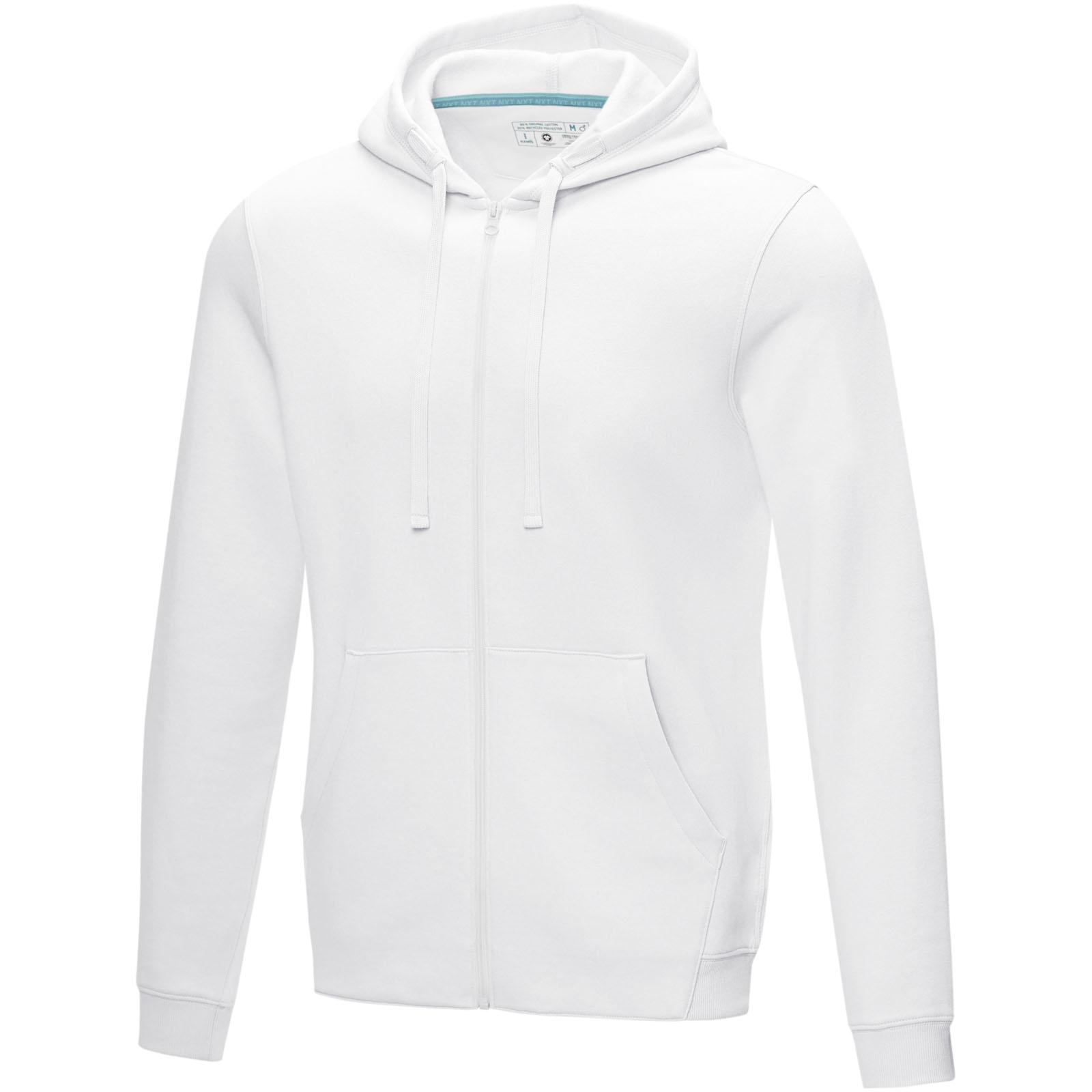 Elevate Sweat full zip à capuche Ruby bio homme