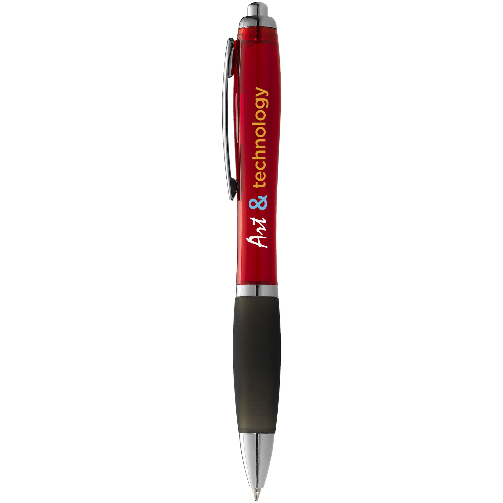 Stylo à bille Nash avec grip noir (encre noire)