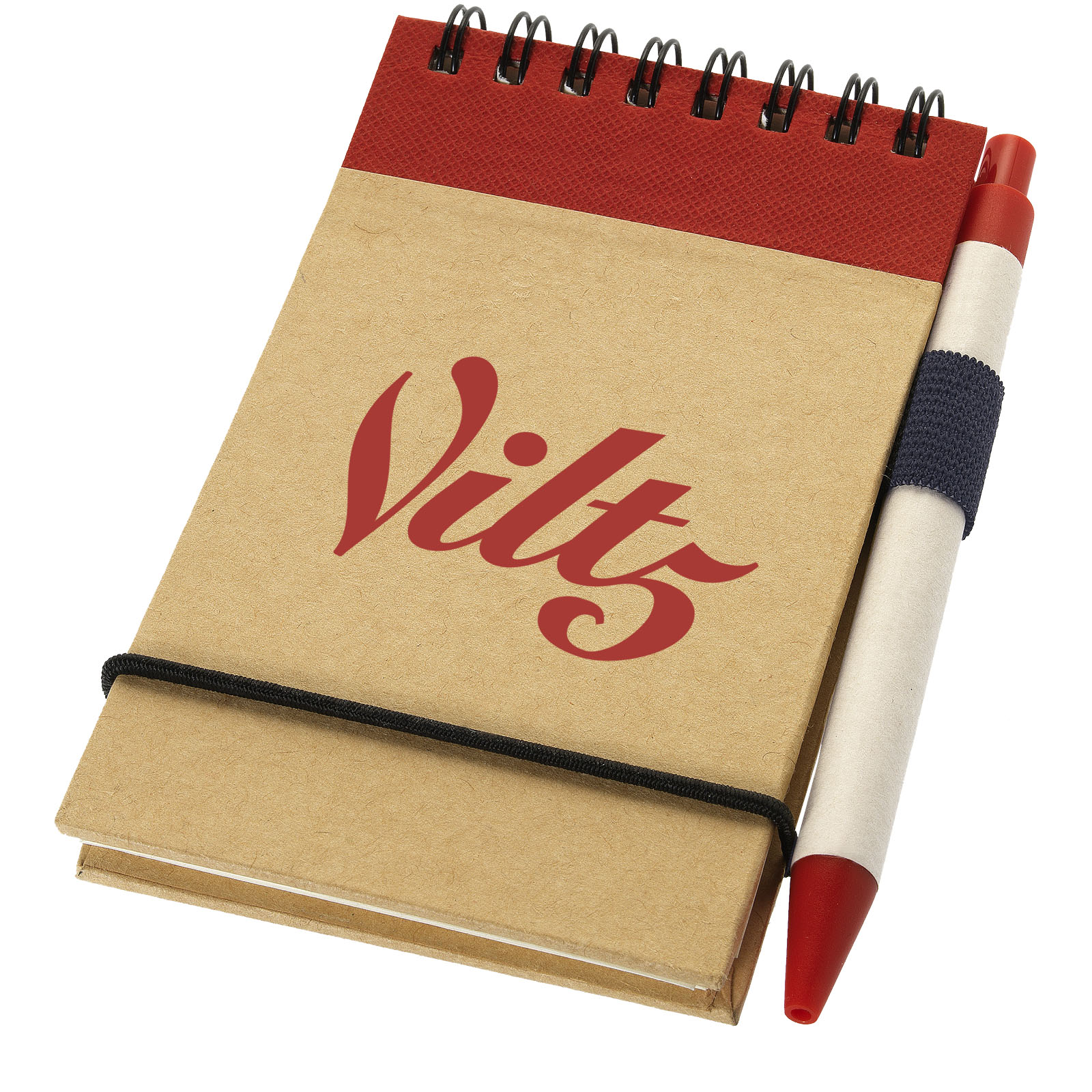 Bloc-notes recyclé format A7 avec stylo Zuse