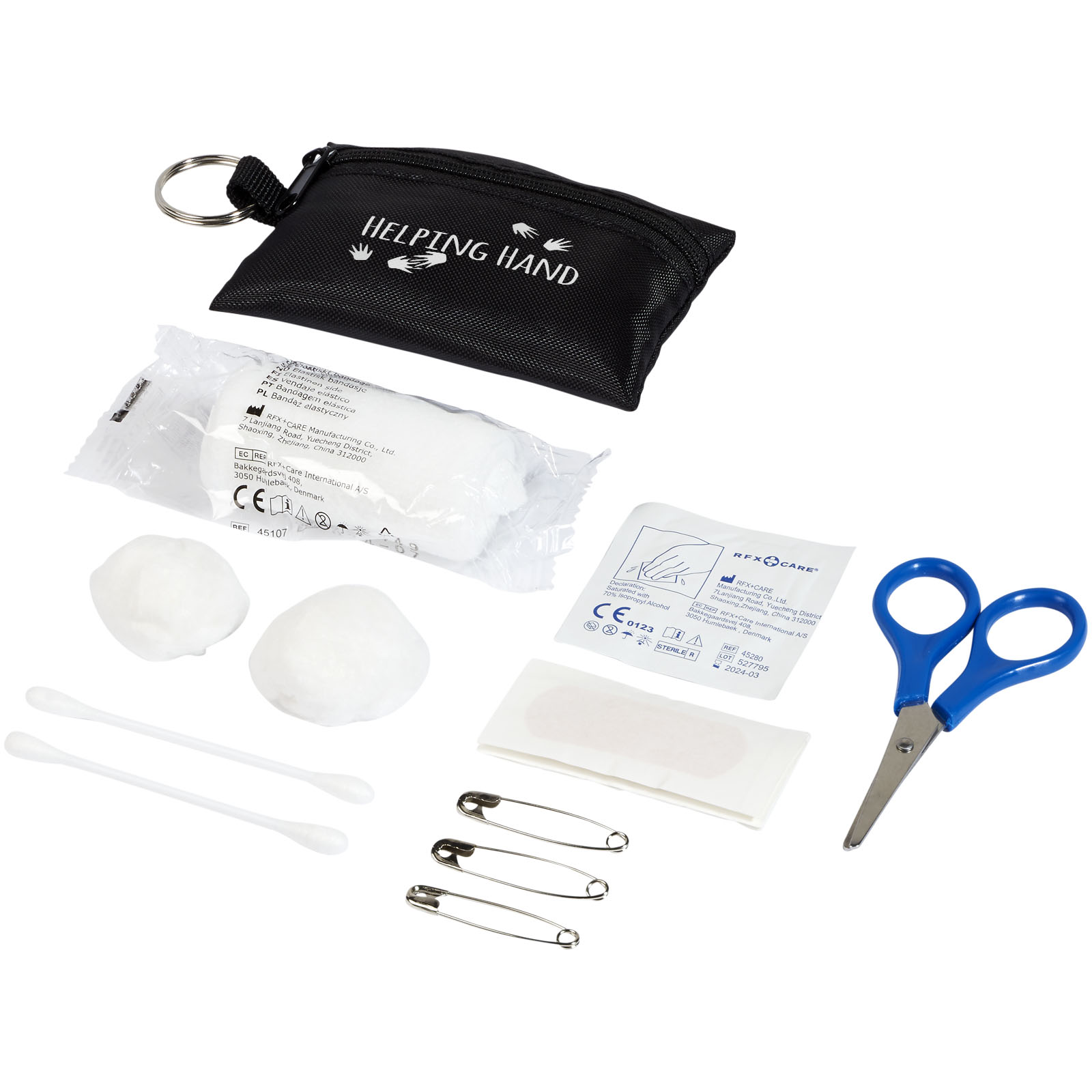 Pochette porte-clés 16 pièces pour premiers secours Valdemar