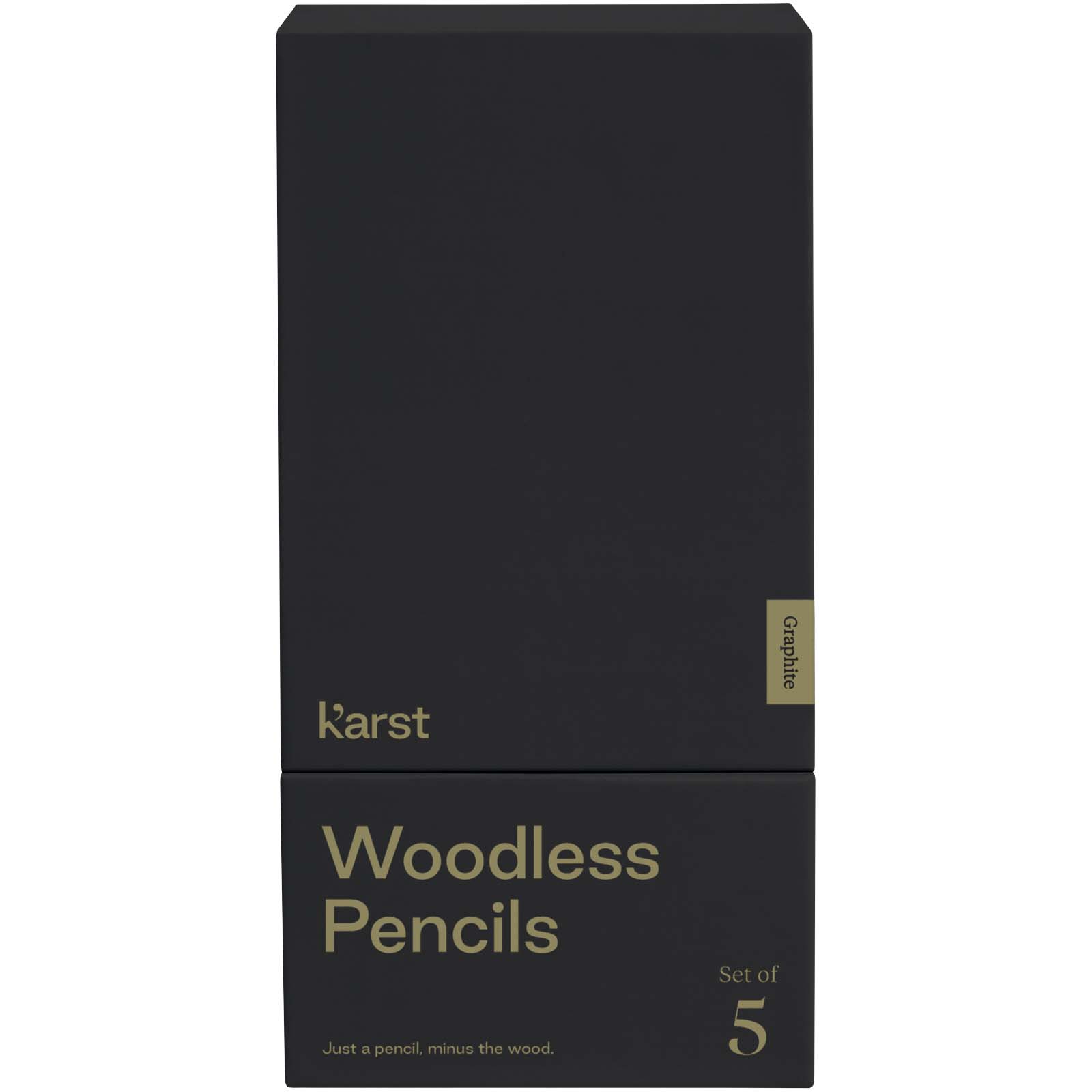 Karst® Ensemble de crayons graphite 5 pièces K’arst® 2B sans bois