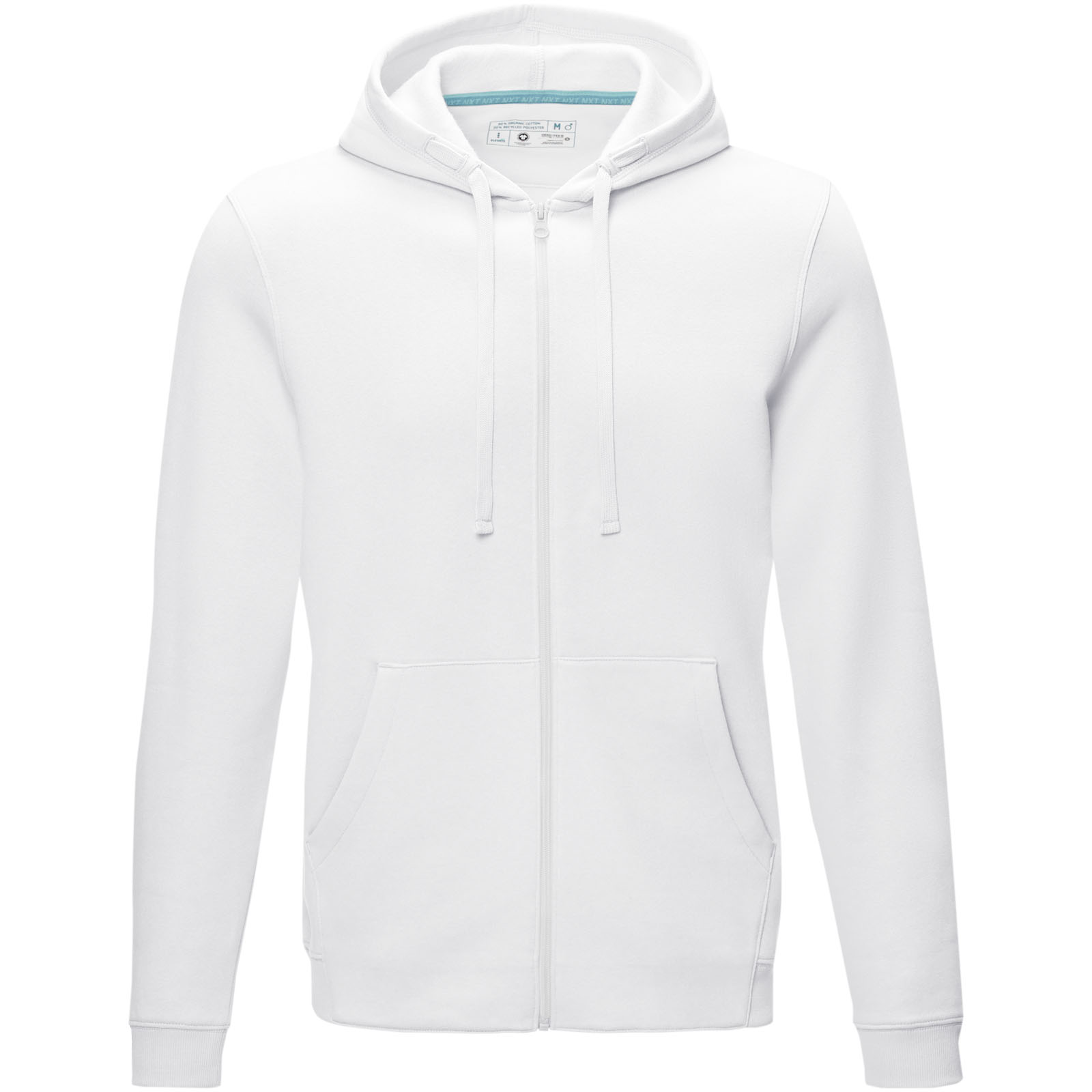 Elevate Sweat full zip à capuche Ruby bio homme
