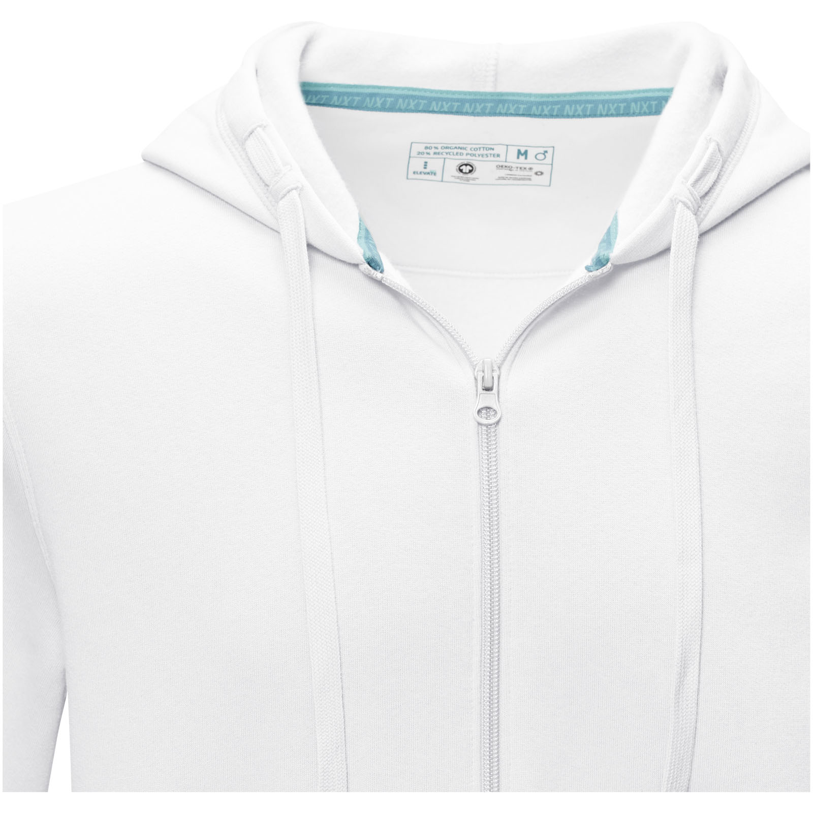 Elevate Sweat full zip à capuche Ruby bio homme