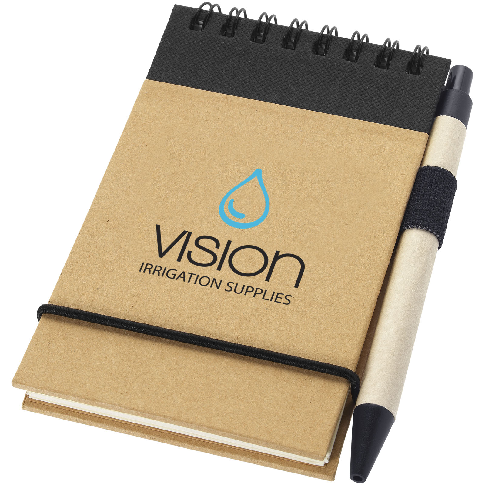 Bloc-notes recyclé format A7 avec stylo Zuse