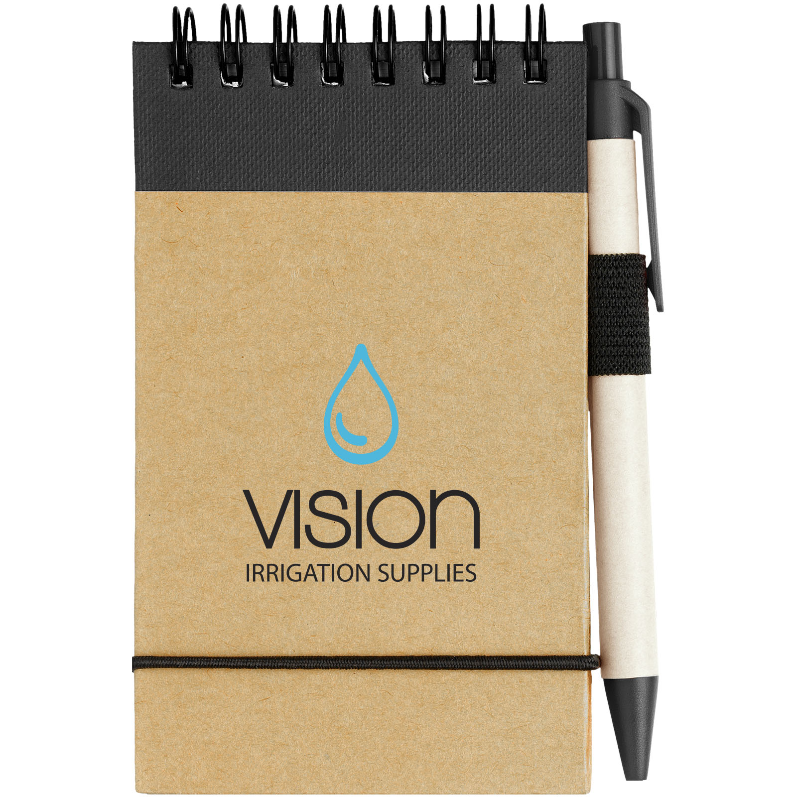Bloc-notes recyclé format A7 avec stylo Zuse