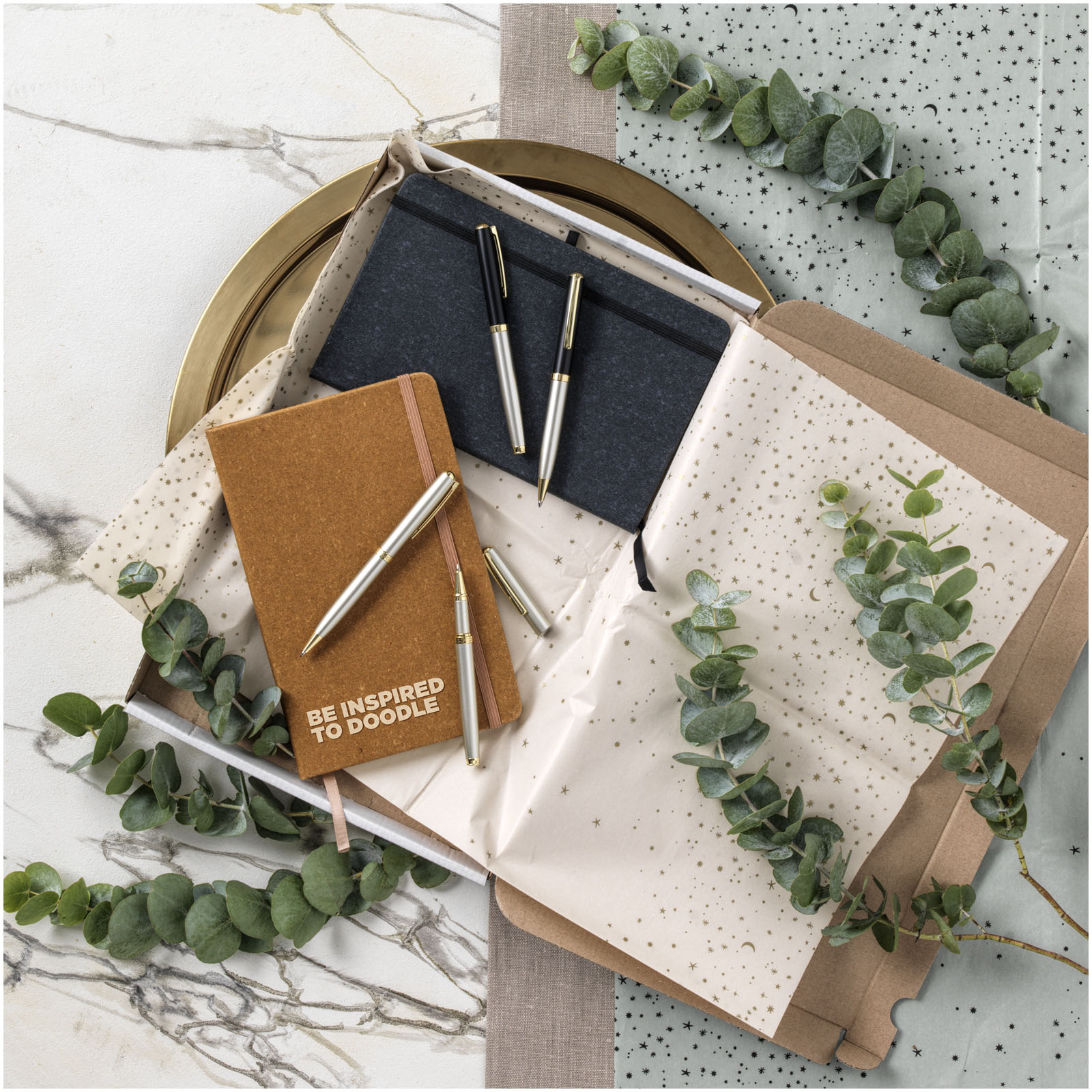 Marksman Carnet de notes A5 en cuir Atlana