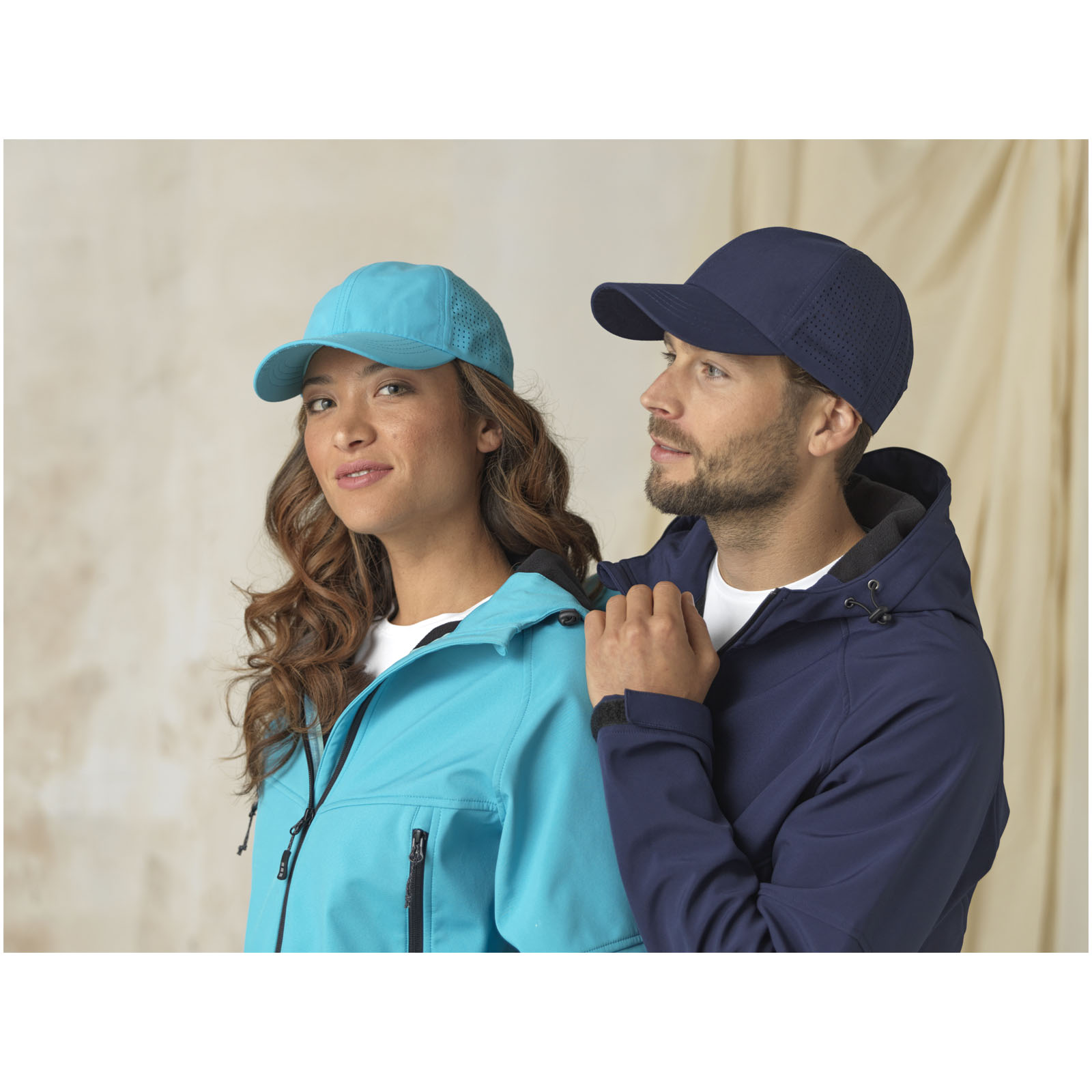 Elevate Casquette 6 panneaux de 110 g/m² Mica GRS recyclée ajustée