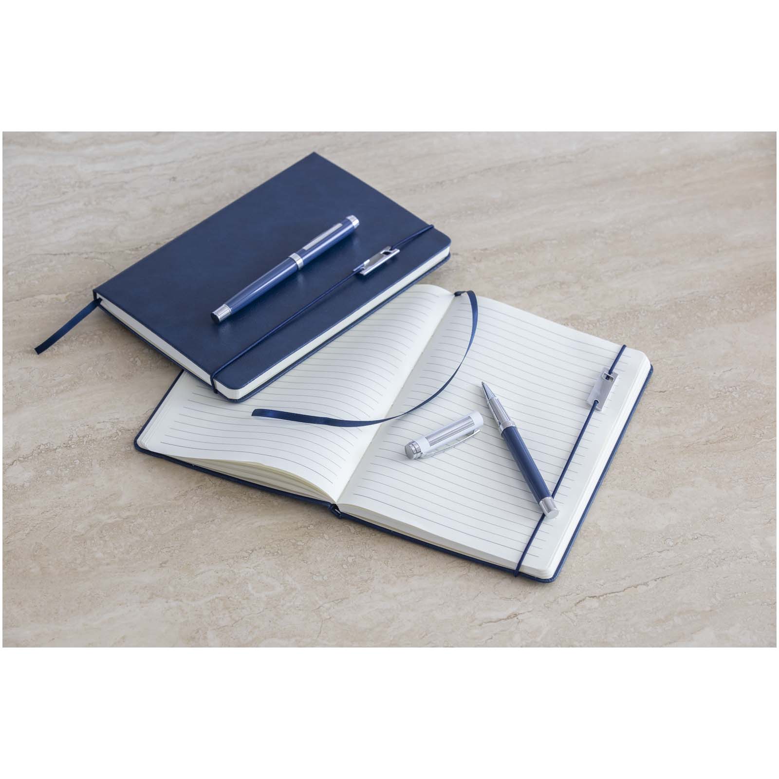 Luxe Ensemble carnet à couverture rigide A5 et stylo roller Legato Elegance