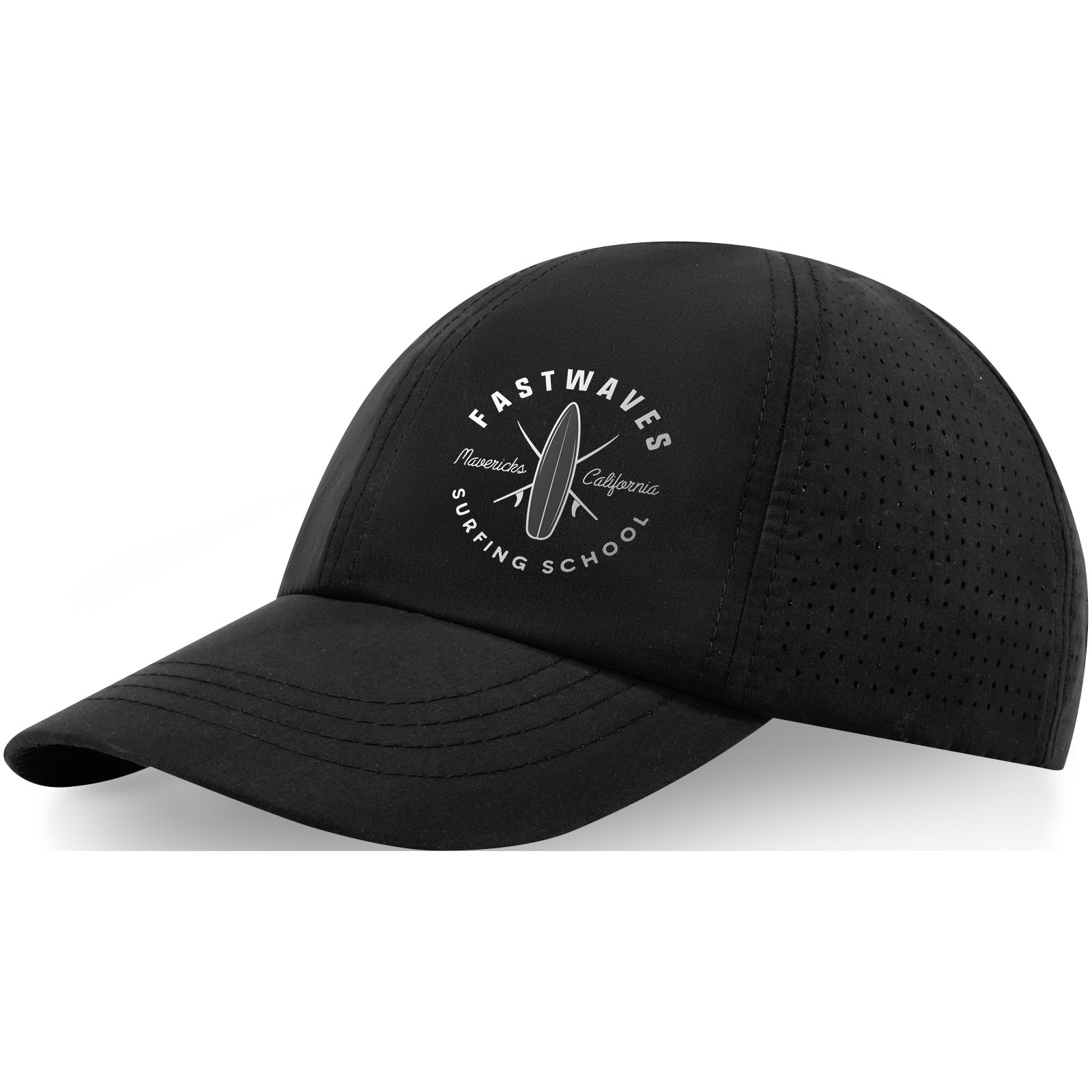 Elevate Casquette 6 panneaux de 110 g/m² Mica GRS recyclée ajustée