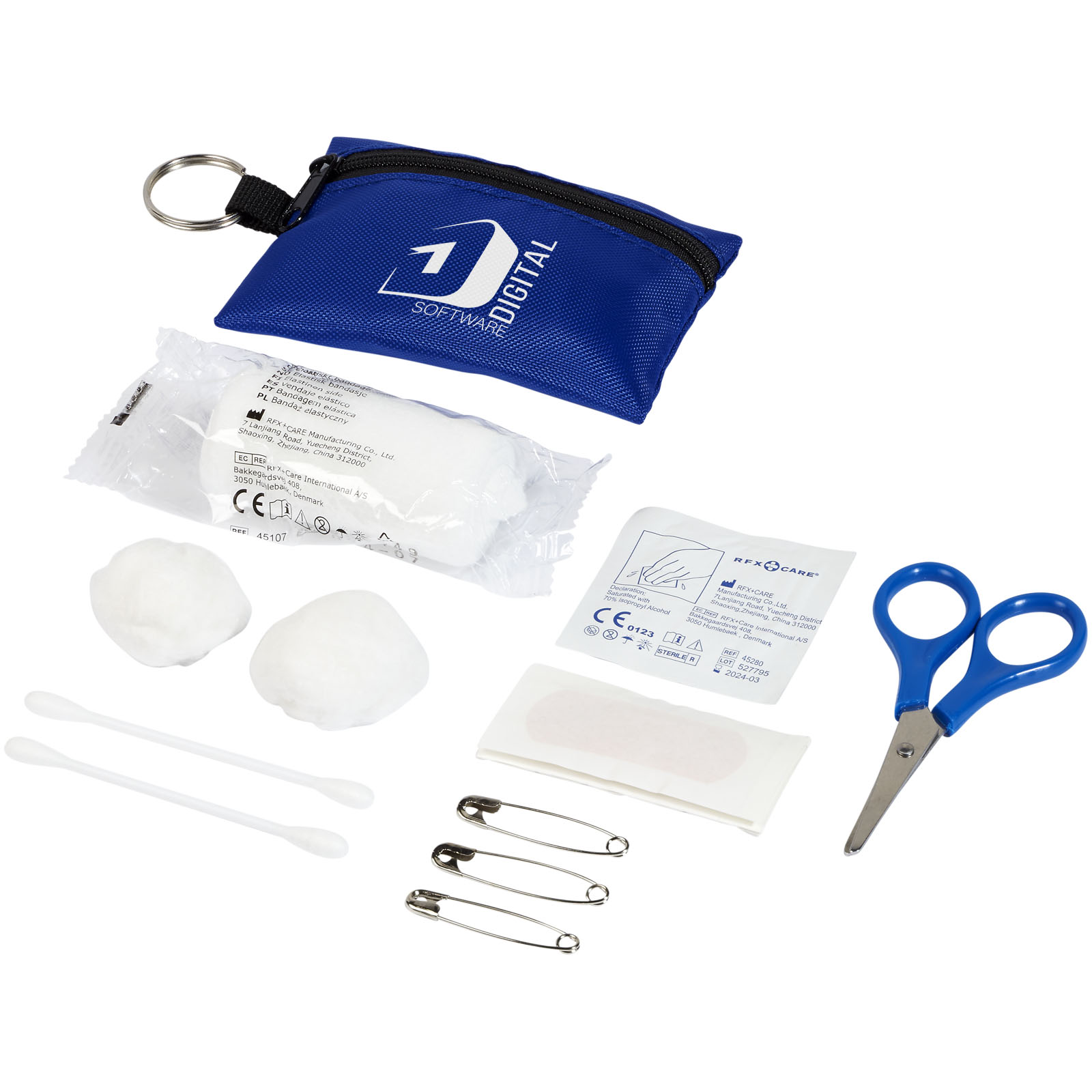 Pochette porte-clés 16 pièces pour premiers secours Valdemar