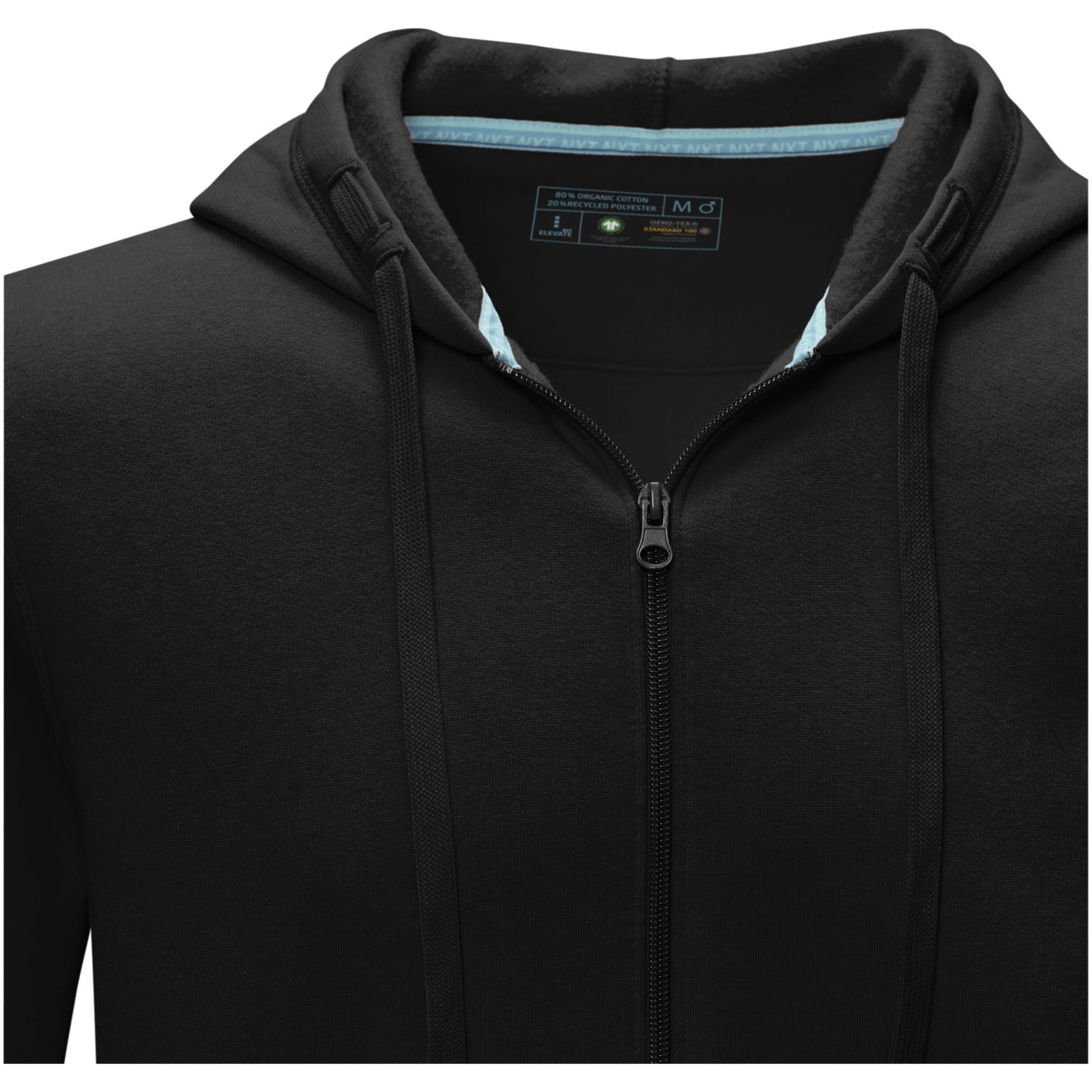 Elevate Sweat full zip à capuche Ruby bio homme