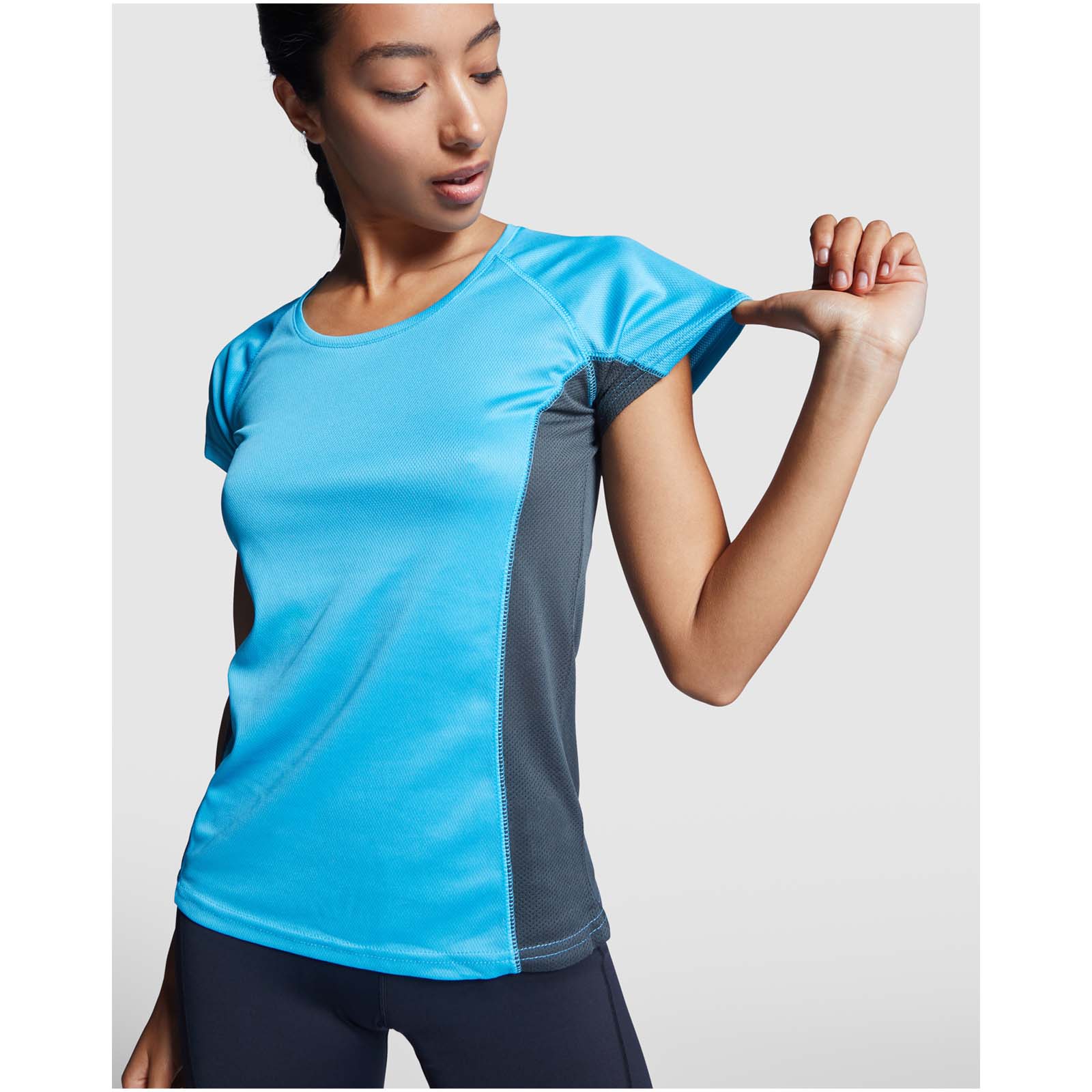 Roly T-shirt de sport de 140 g/m² Shanghai à manches courtes pour femme