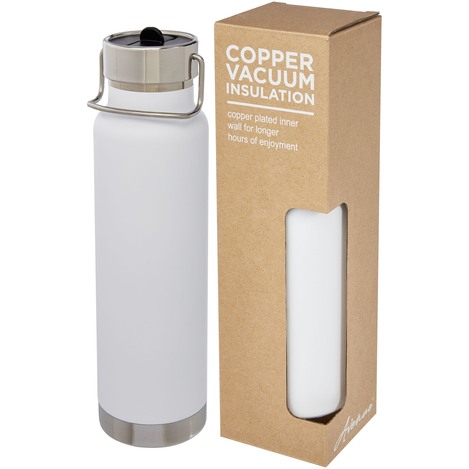 Bouteille isotherme de sport Thor de 750 ml avec isolation par le vide et couche de cuivre