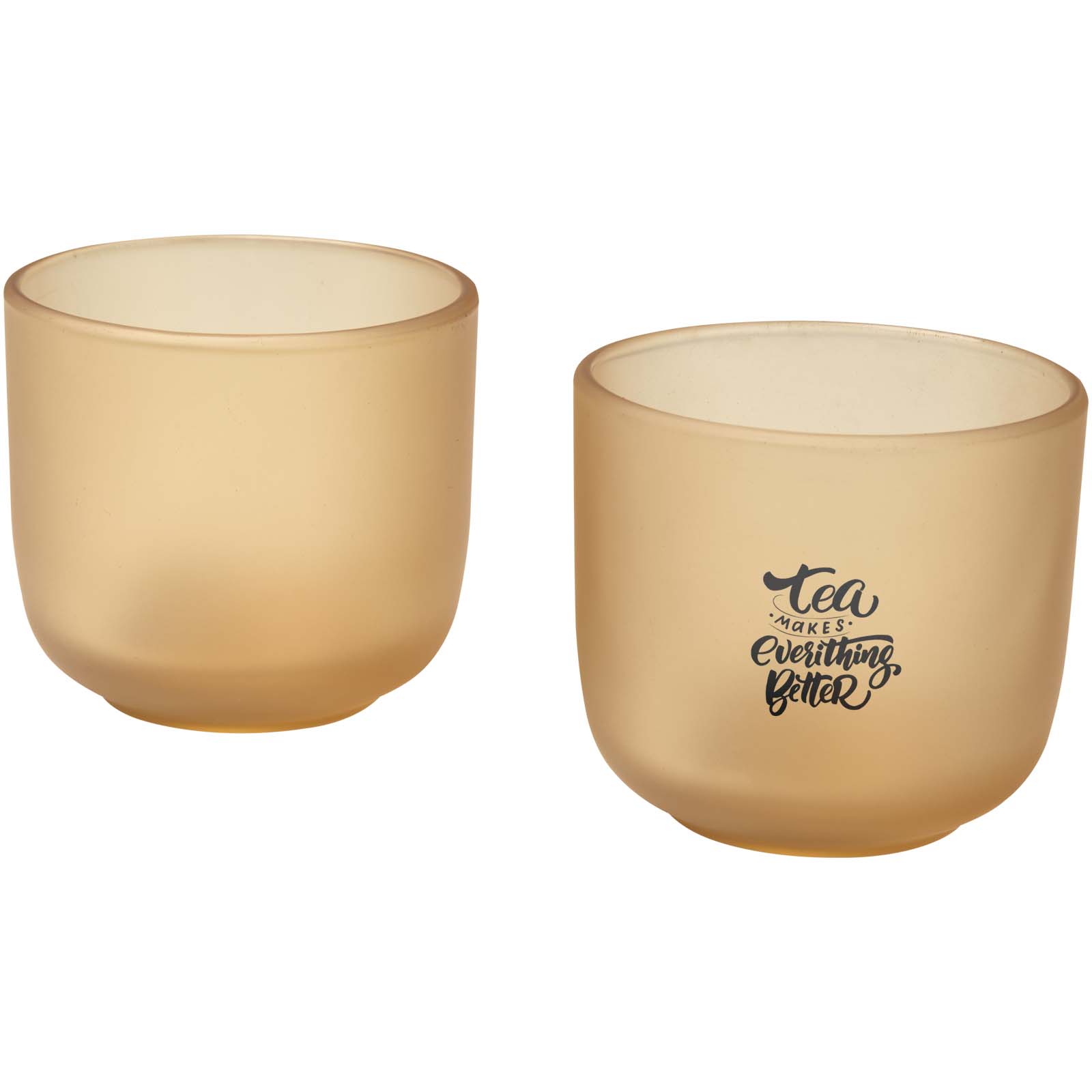 Seasons Gobelets en verre Male de 200 ml - lot de 2 en finition mate