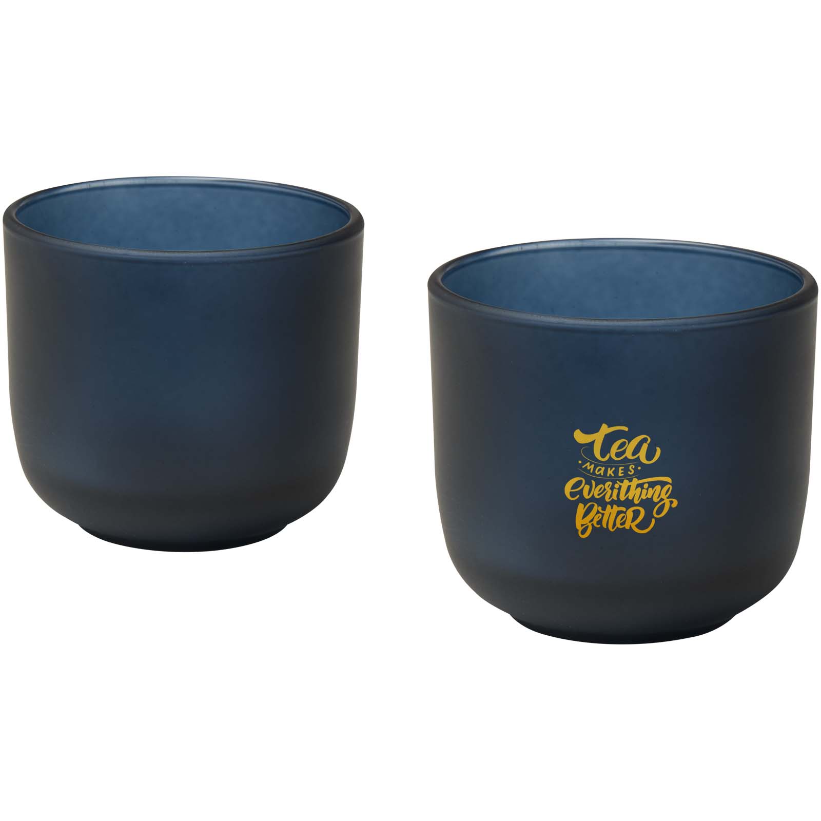 Seasons Gobelets en verre Male de 200 ml - lot de 2 en finition mate