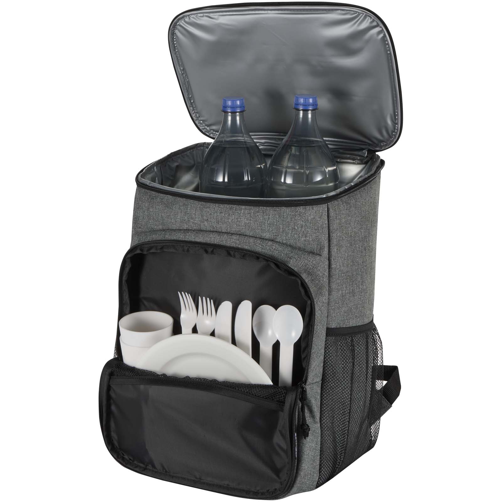 Sac à dos isotherme 20 L Tundra recyclé et certifié GRS pour pique-nique avec ensemble de couverts