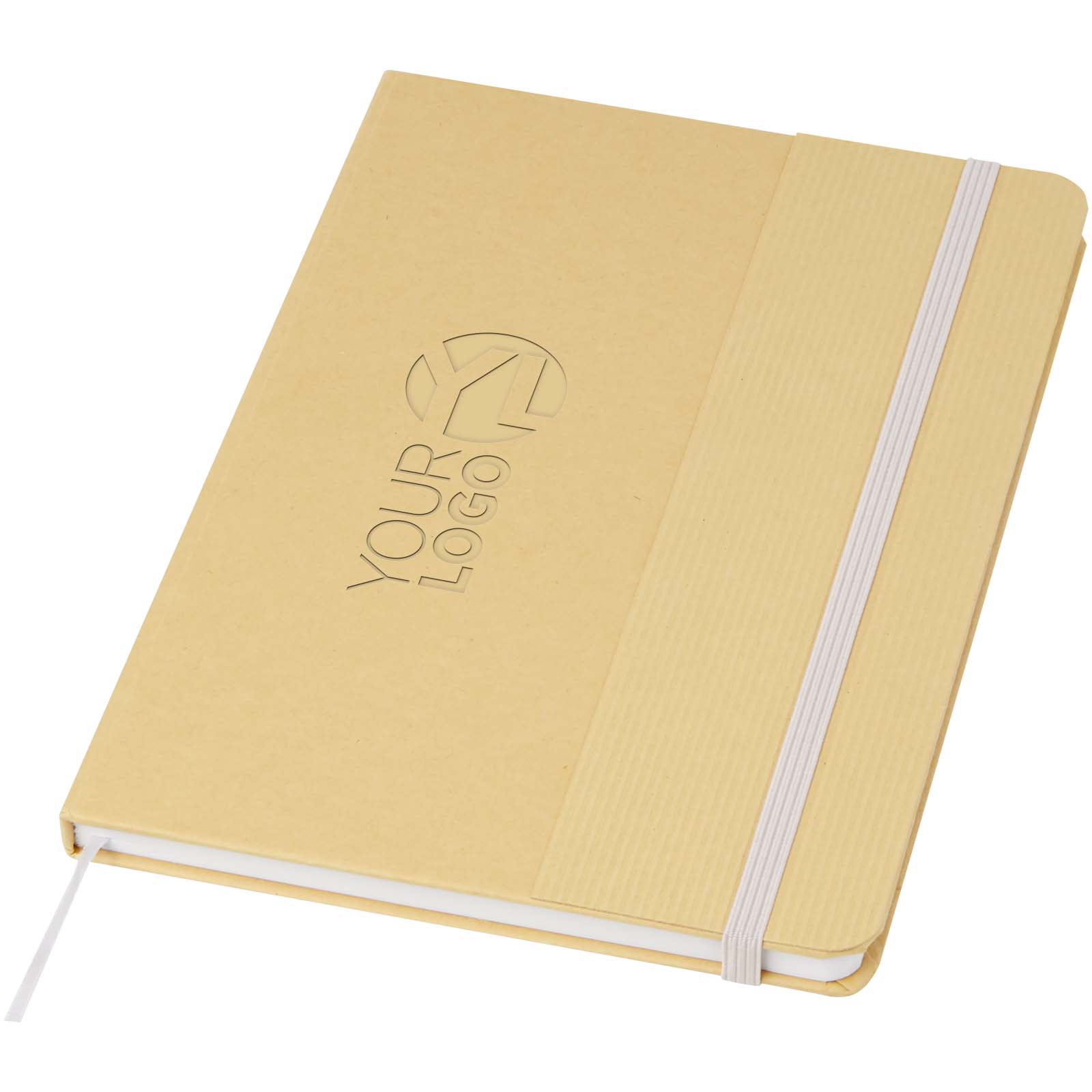 Carnet à couverture rigide A5 Nelida en carton recyclé