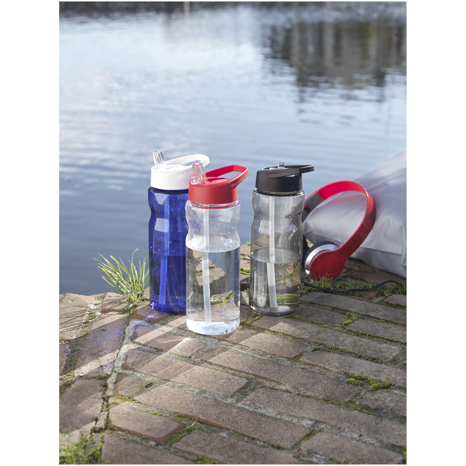 Bouteille de sport H2O Active® Base 650ml avec couvercle à goulot