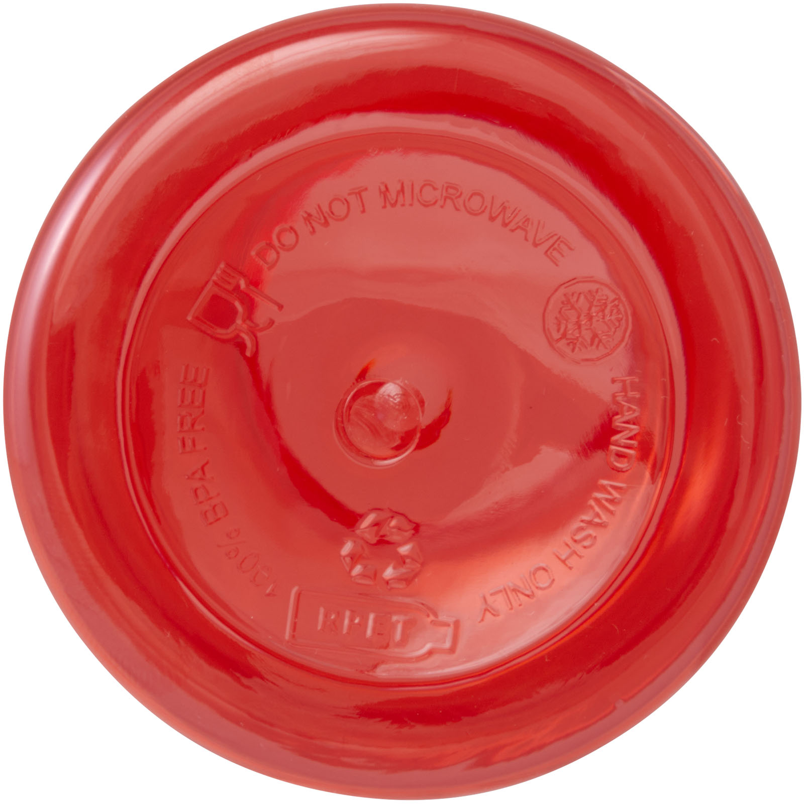 Bouteille d'eau Oregon de 400 ml en plastique recyclé avec mousqueton
