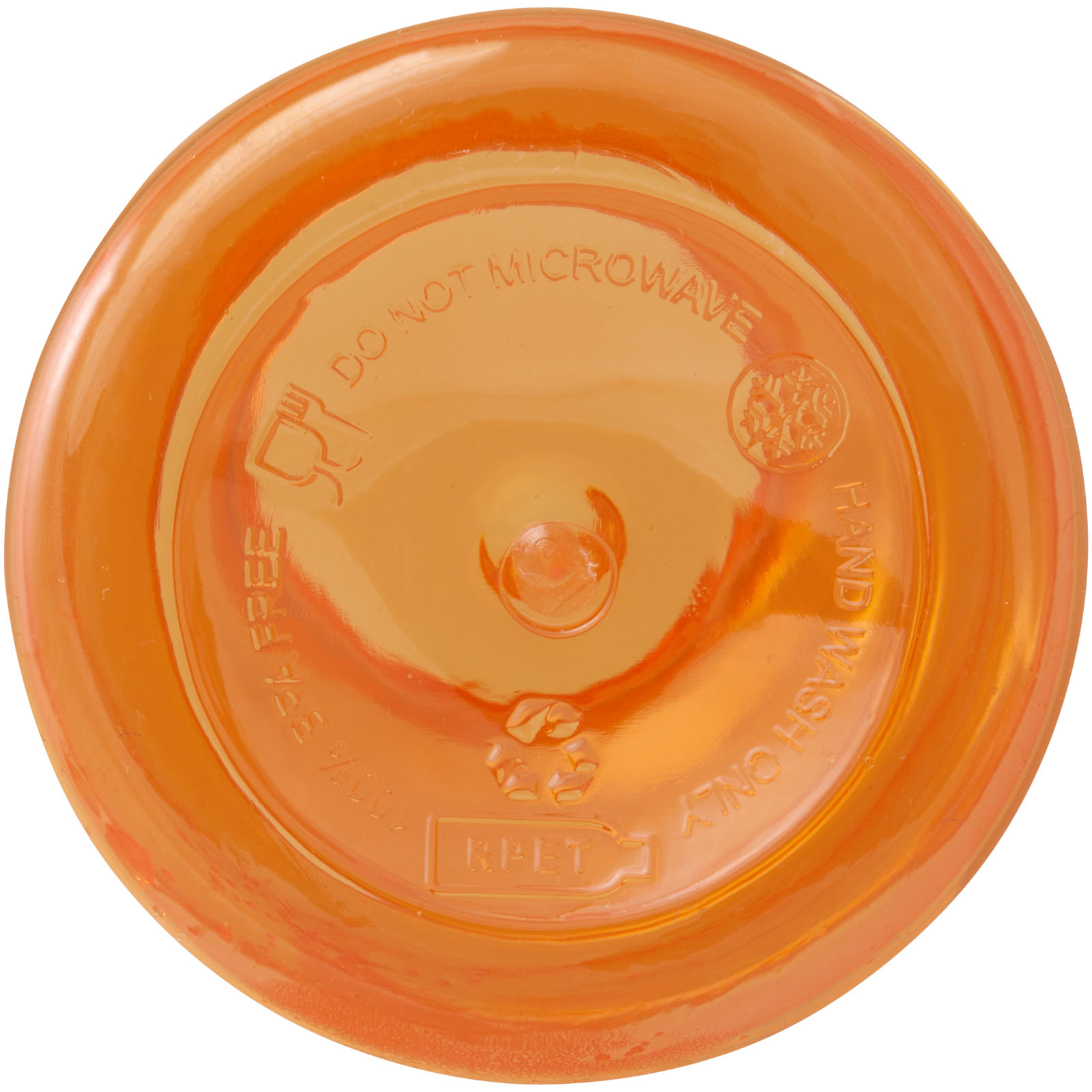 Bouteille d'eau Oregon de 400 ml en plastique recyclé avec mousqueton
