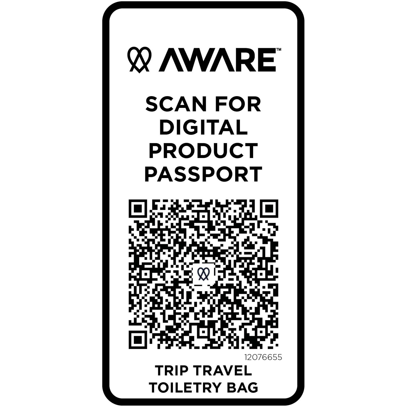 Sac de toilette de voyage Trip Aware™ de 6 L en matériaux recyclés