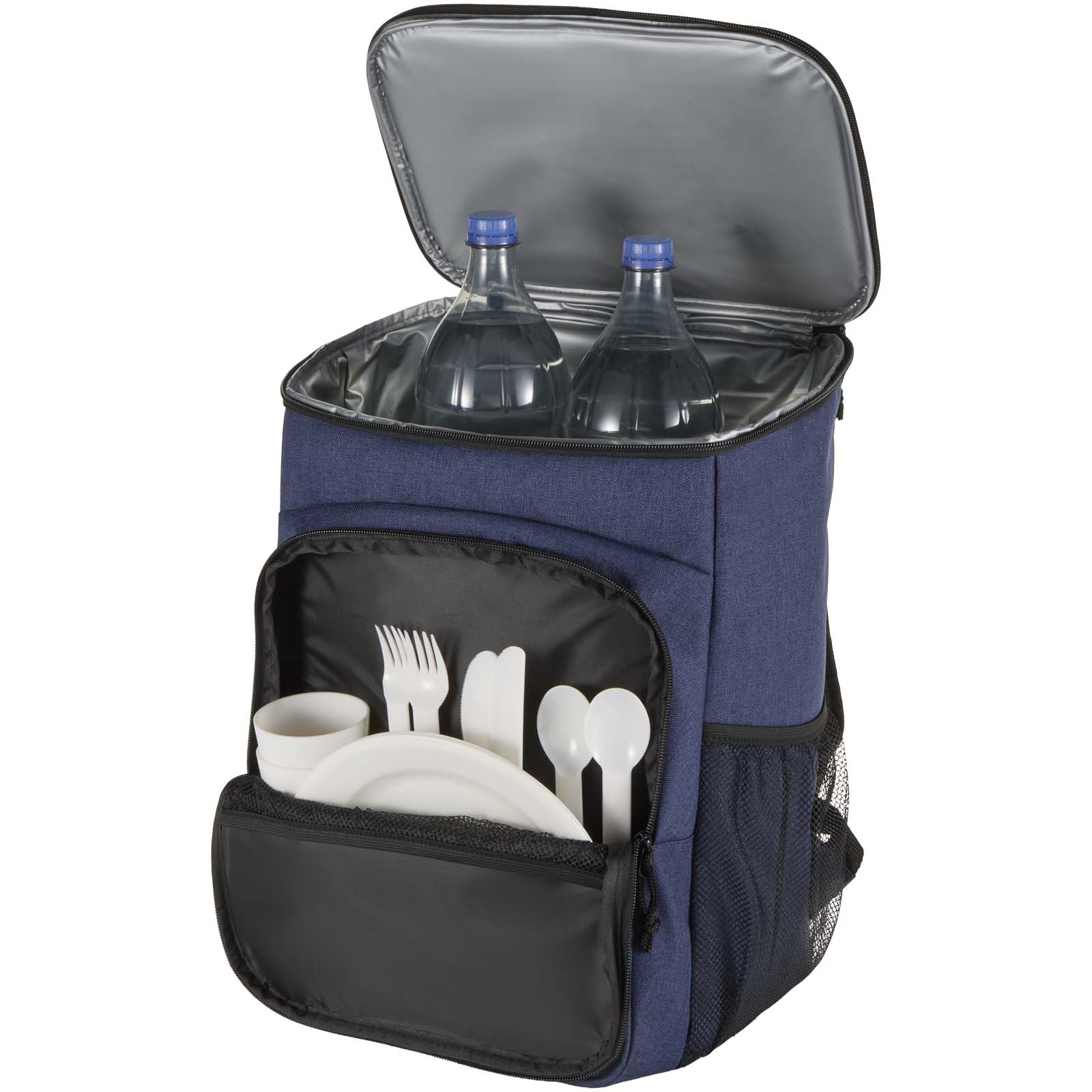 Sac à dos isotherme 20 L Tundra recyclé et certifié GRS pour pique-nique avec ensemble de couverts