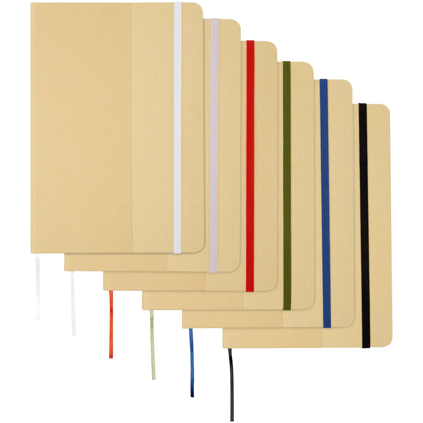 Carnet à couverture rigide A5 Nelida en carton recyclé