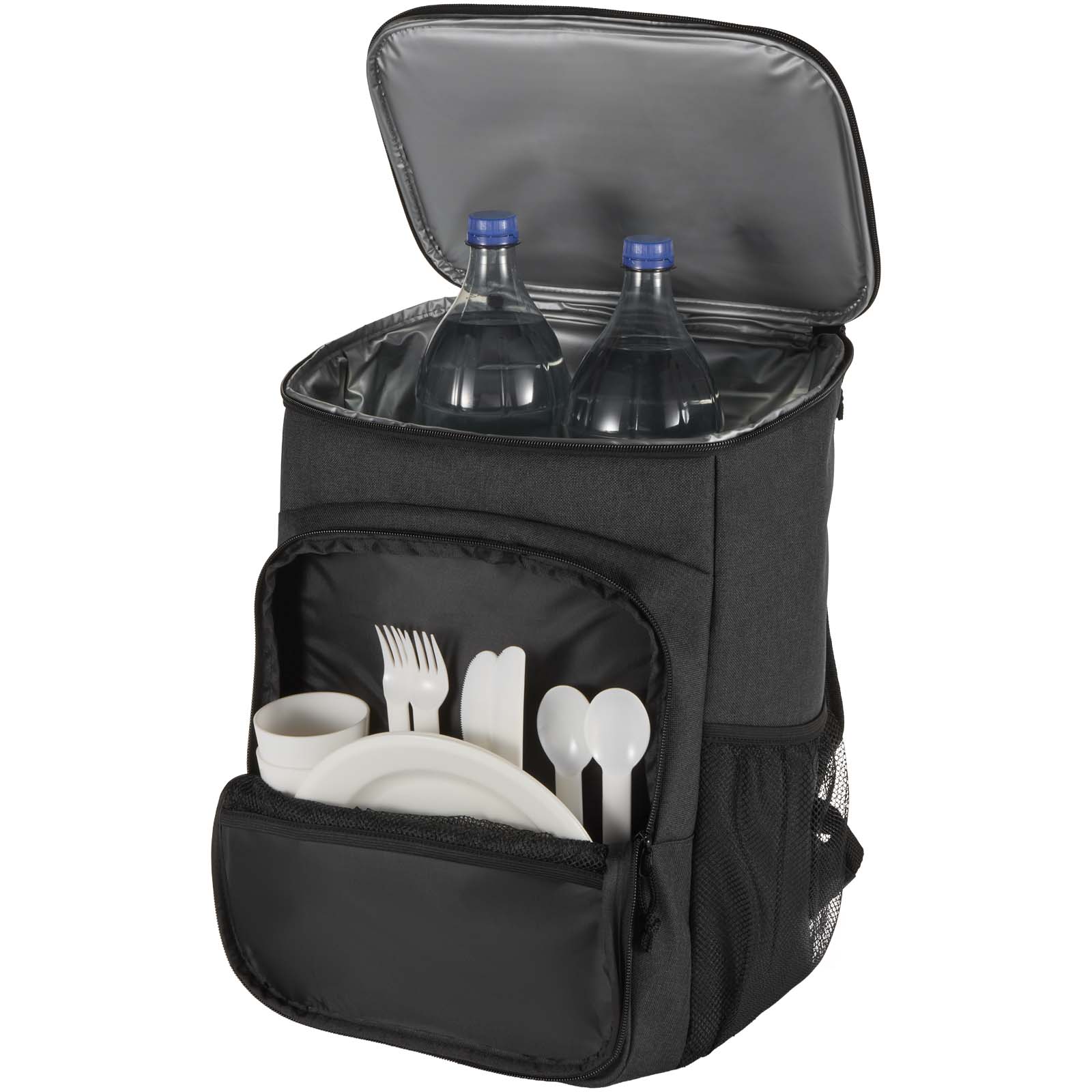 Sac à dos isotherme 20 L Tundra recyclé et certifié GRS pour pique-nique avec ensemble de couverts
