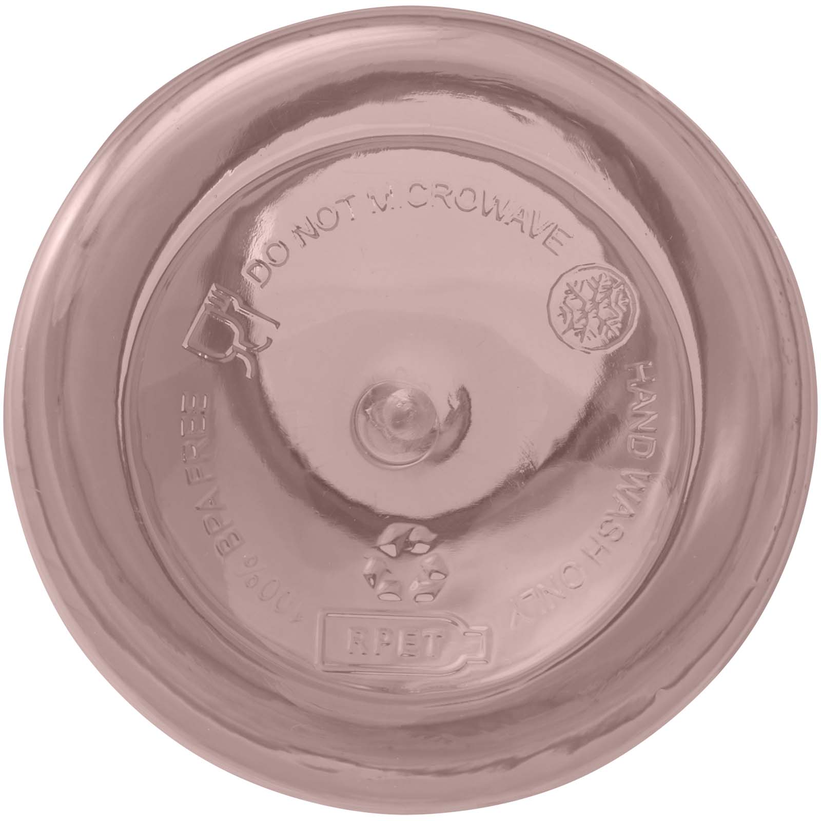 Bouteille d'eau Oregon de 400 ml en plastique recyclé avec mousqueton