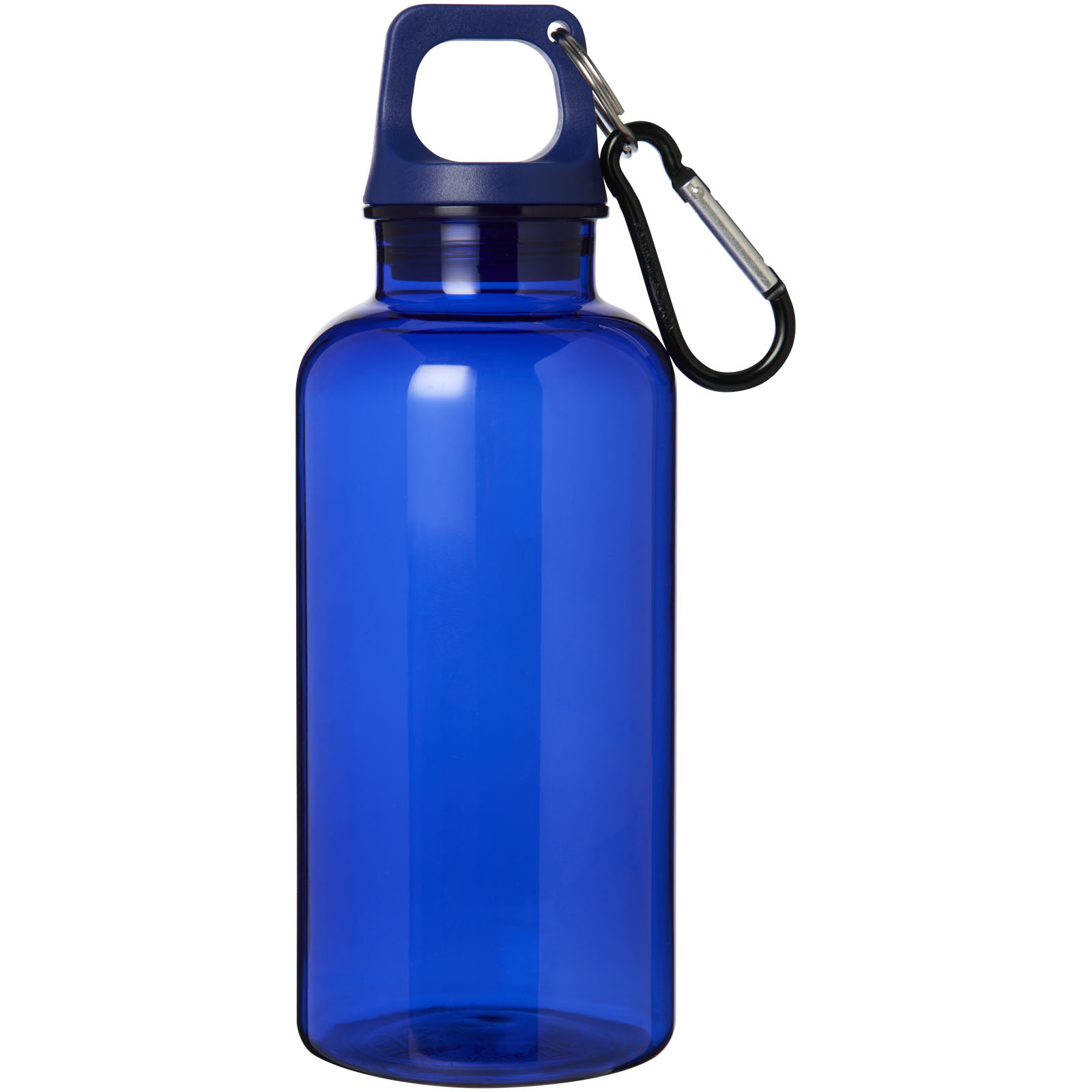 Bouteille d'eau Oregon de 400 ml en plastique recyclé avec mousqueton