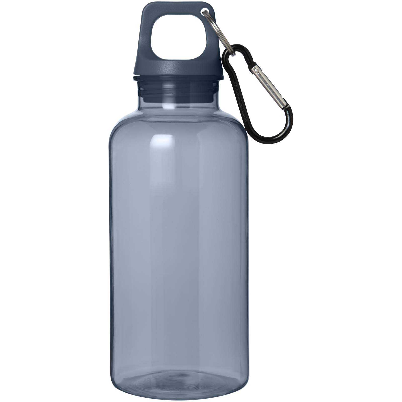 Bouteille d'eau Oregon de 400 ml en plastique recyclé avec mousqueton