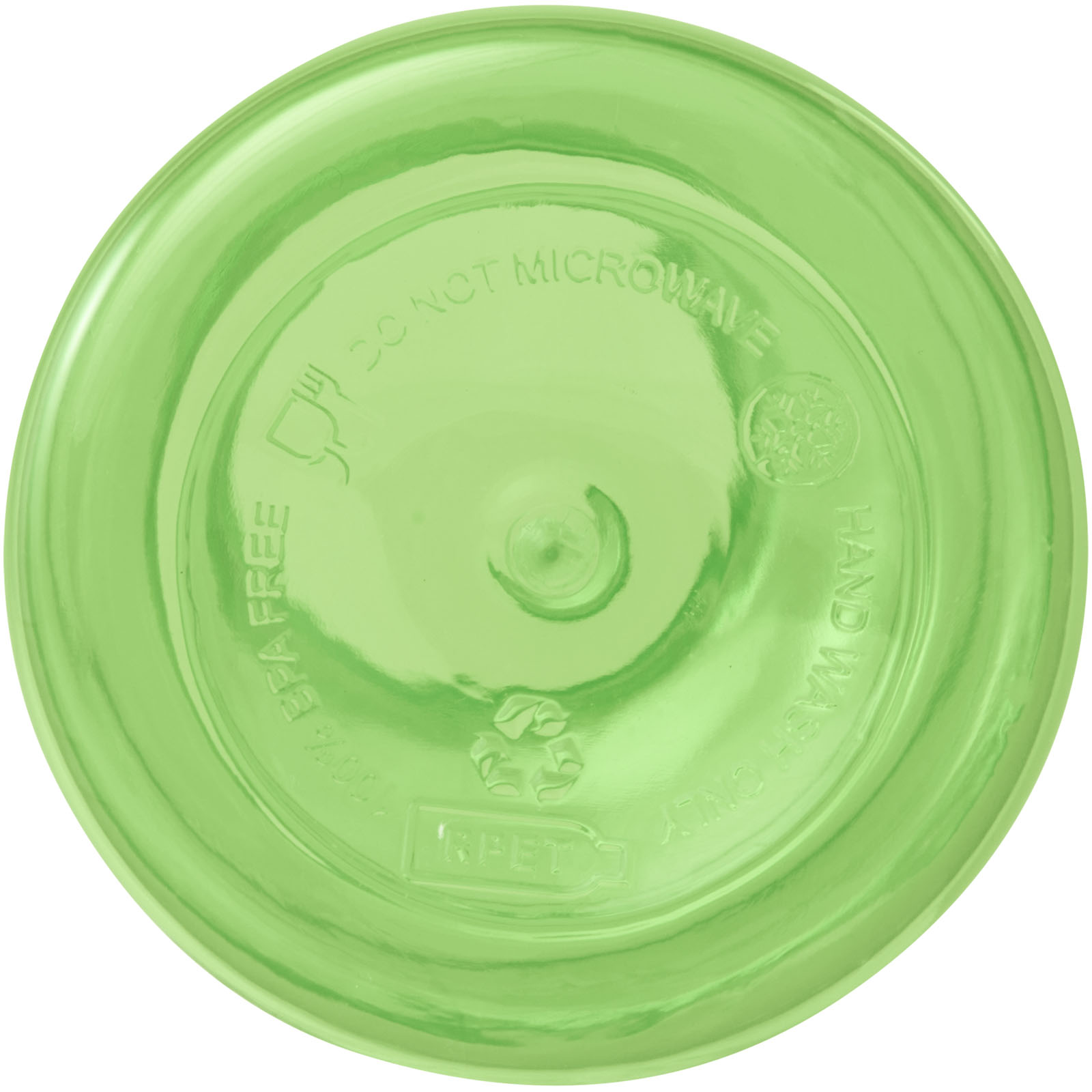 Bouteille d'eau Oregon de 400 ml en plastique recyclé avec mousqueton
