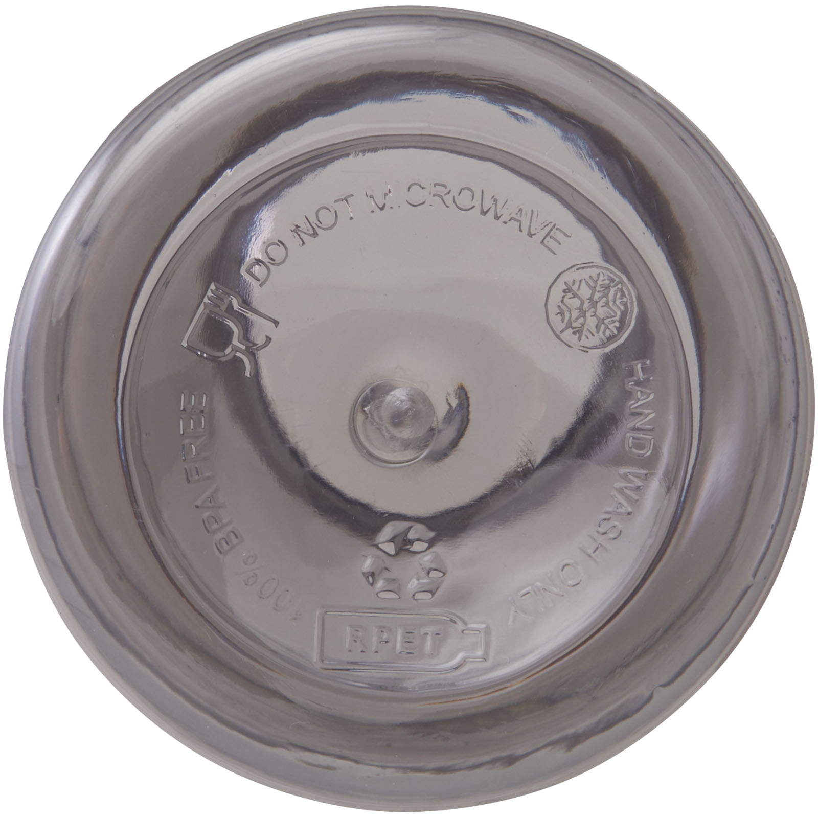 Bouteille d'eau Oregon de 400 ml en plastique recyclé avec mousqueton
