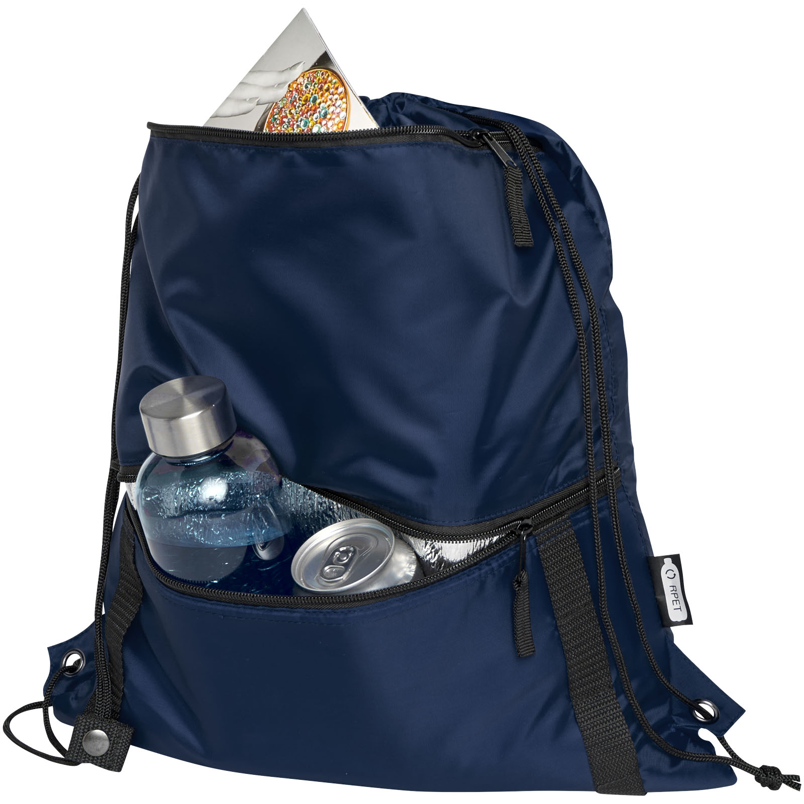 Sac isotherme 9 L recyclé avec cordon de serrage Adventure