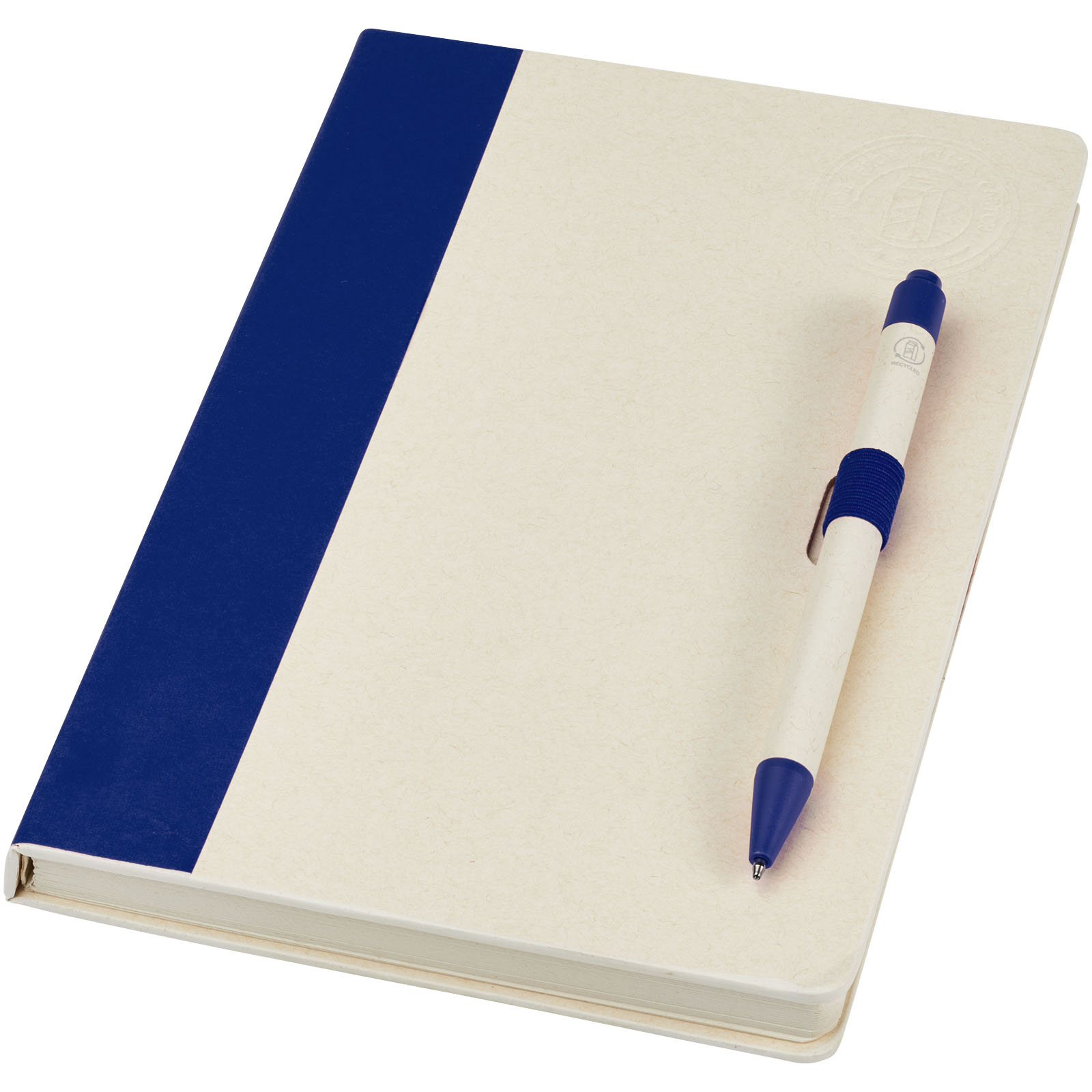 Ensemble carnet de notes format A5 et stylo bille, à partir de briques de lait recyclées, Dairy Dream
