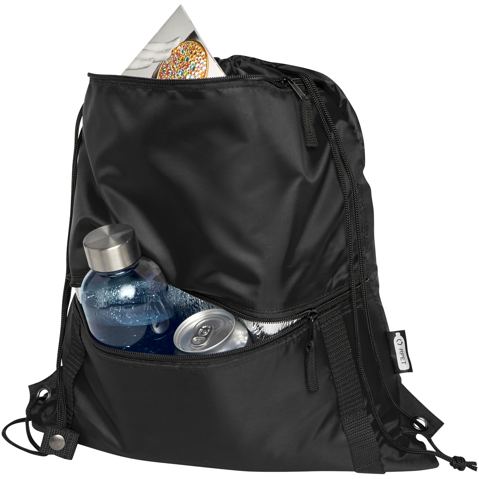 Sac isotherme 9 L recyclé avec cordon de serrage Adventure