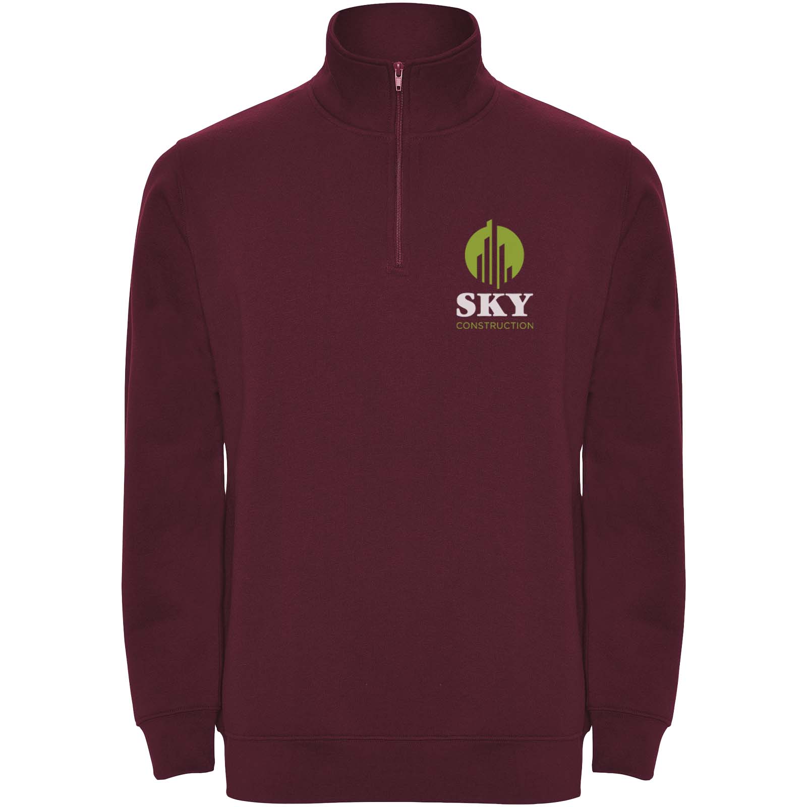 Roly Pull zippé de 280 g/m² Aneto avec fermeture quart de zip