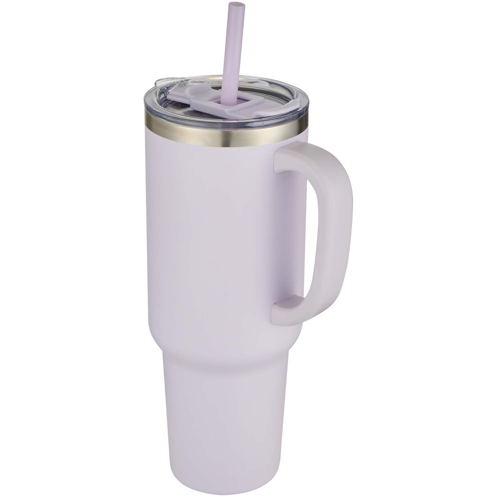 Mug Sydney 1200 ml double paroi certifié RCS avec isolation par le vide et couche de cuivre avec paille