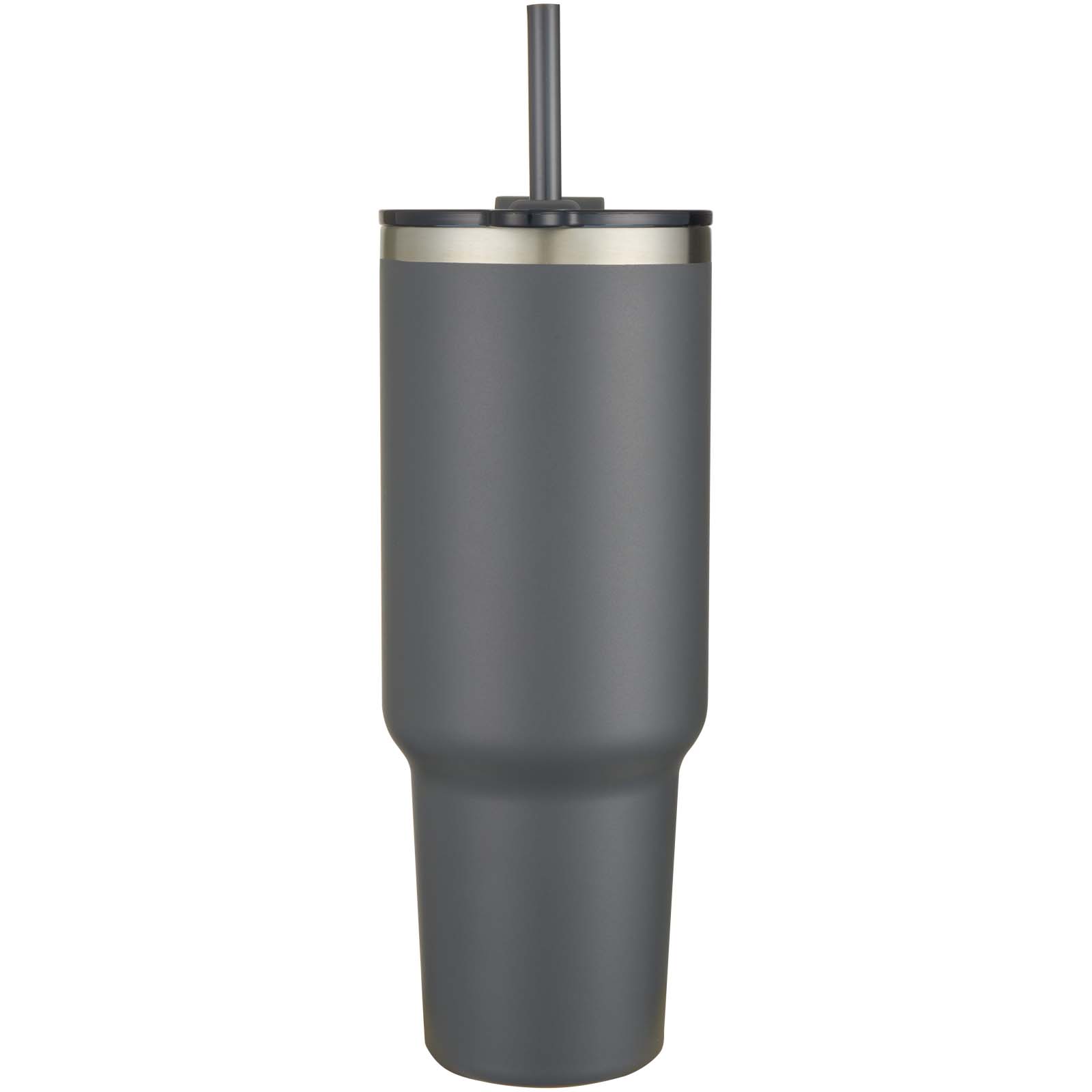Mug Sydney 1200 ml double paroi certifié RCS avec isolation par le vide et couche de cuivre avec paille