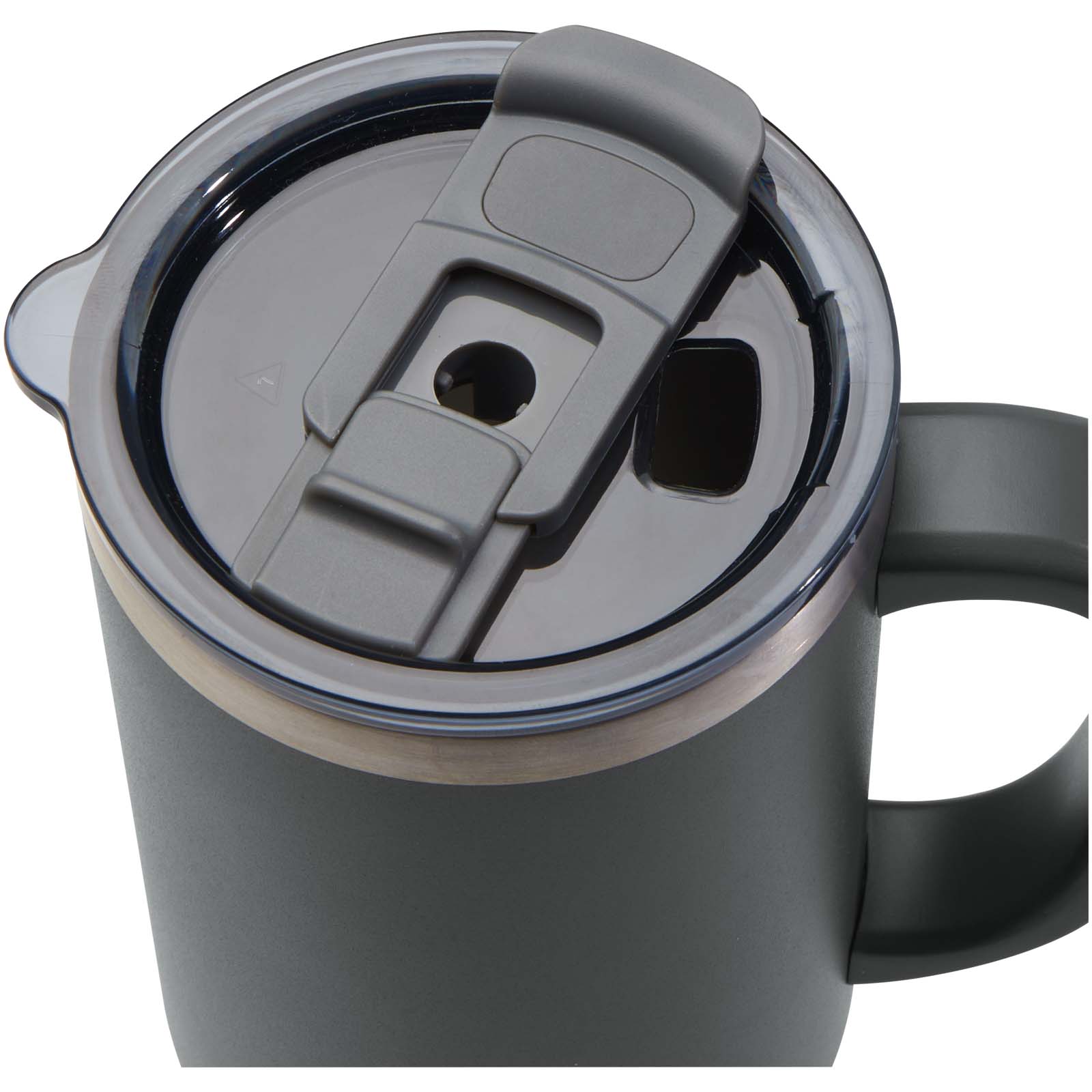 Mug Sydney 1200 ml double paroi certifié RCS avec isolation par le vide et couche de cuivre avec paille
