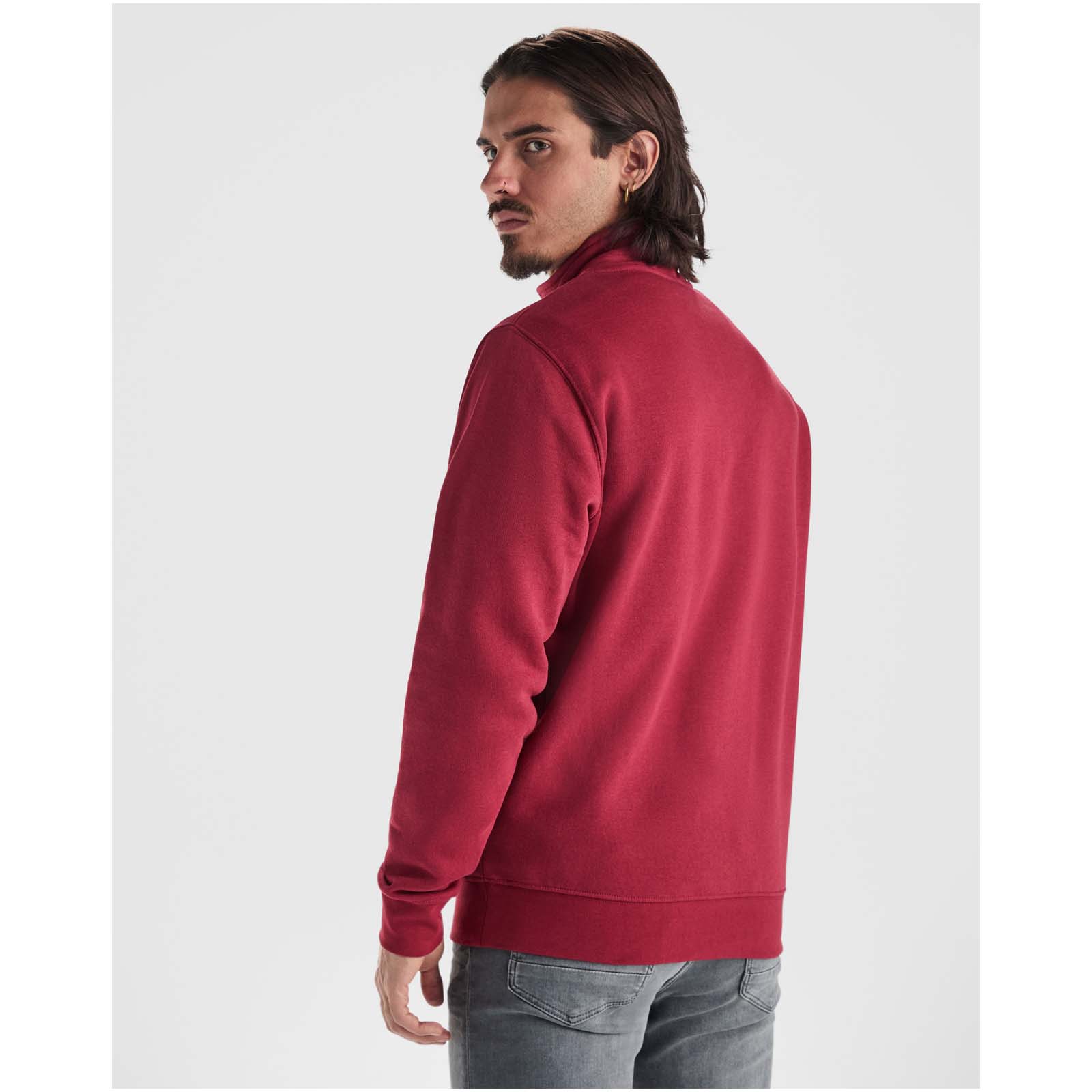 Roly Pull zippé de 280 g/m² Aneto avec fermeture quart de zip