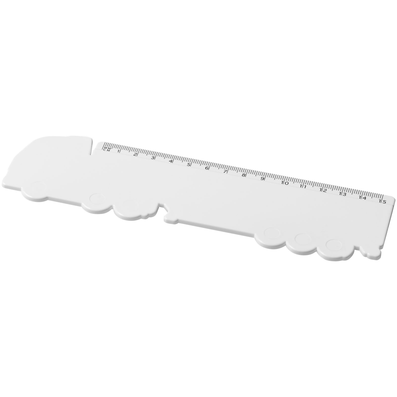 Règle Tait de 15 cm en plastique recyclé en forme de camion