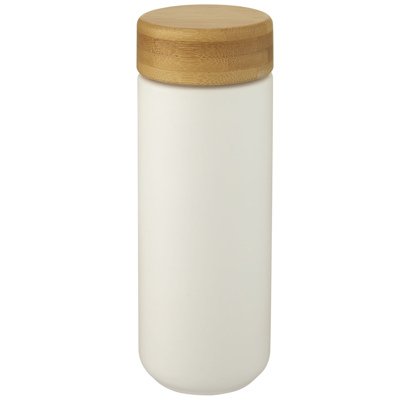 Gobelet en céramique Lumi de 300 ml avec couvercle en bambou