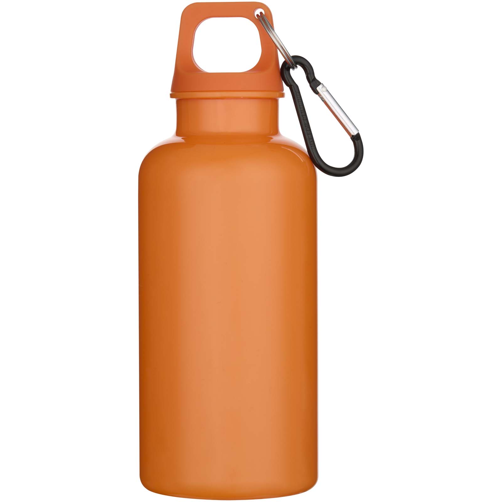 Bouteille d’eau Oregon de 400 ml en plastique recyclé uni certifié RCS avec mousqueton